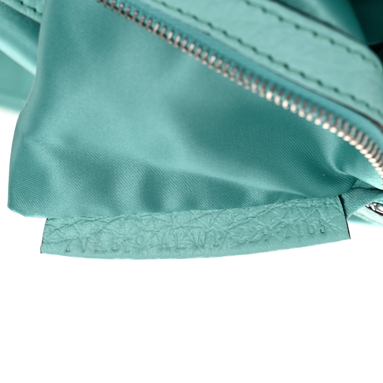 Fendi Econyl Cuoio Romano Multipocket Baguette Turquoise 8 of 13