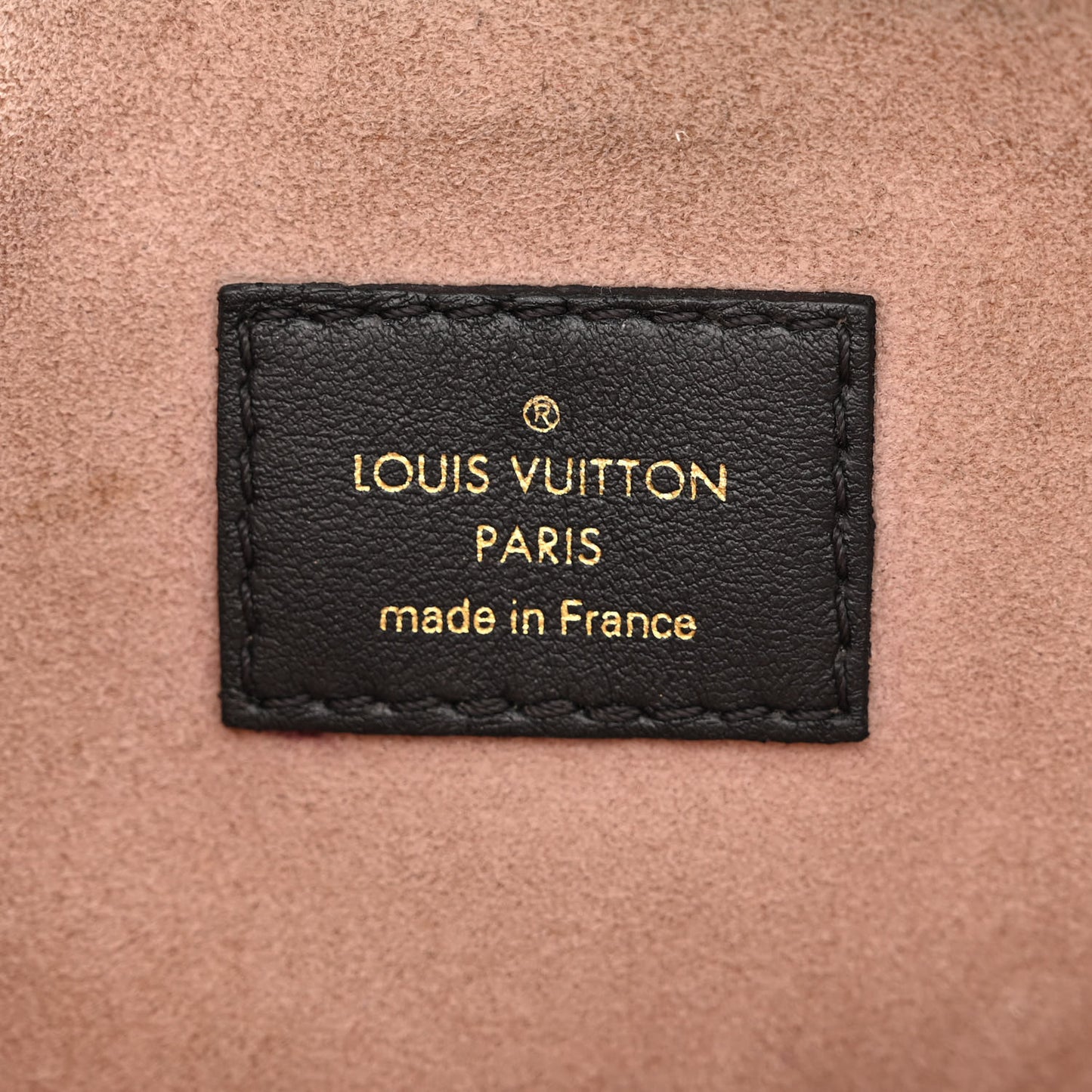Lambskin Embossed Monogram Coussin PM Black