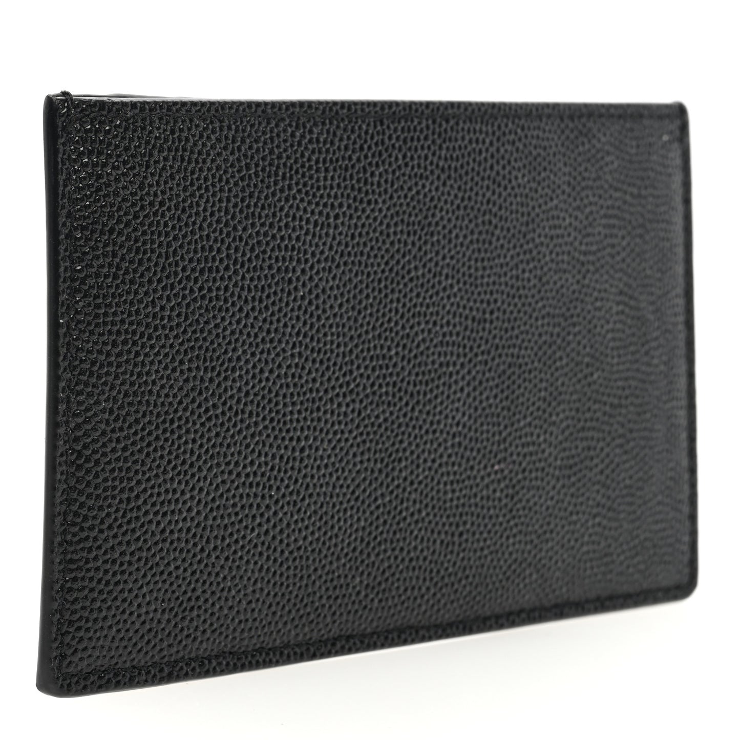Grain De Poudre Calfskin Uptown Card Holder Black