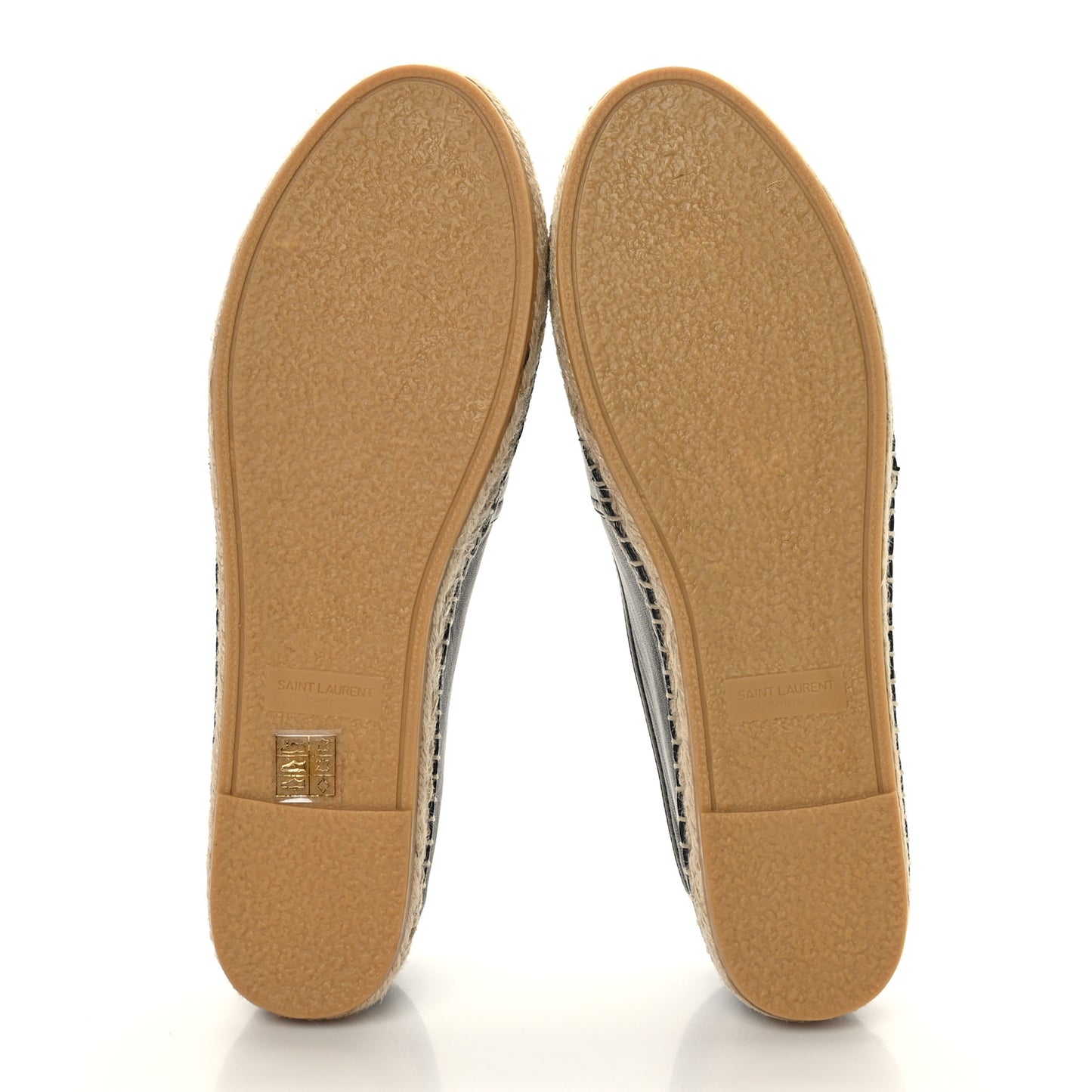 Lambskin Monogram Espadrilles 39 Black