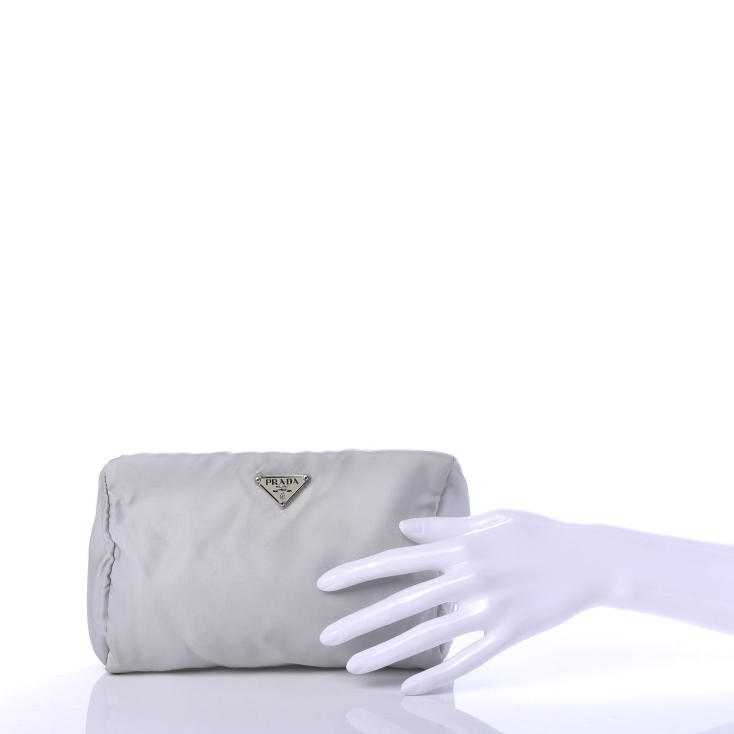 Nylon Vela Cosmetic Pouch Cristallo