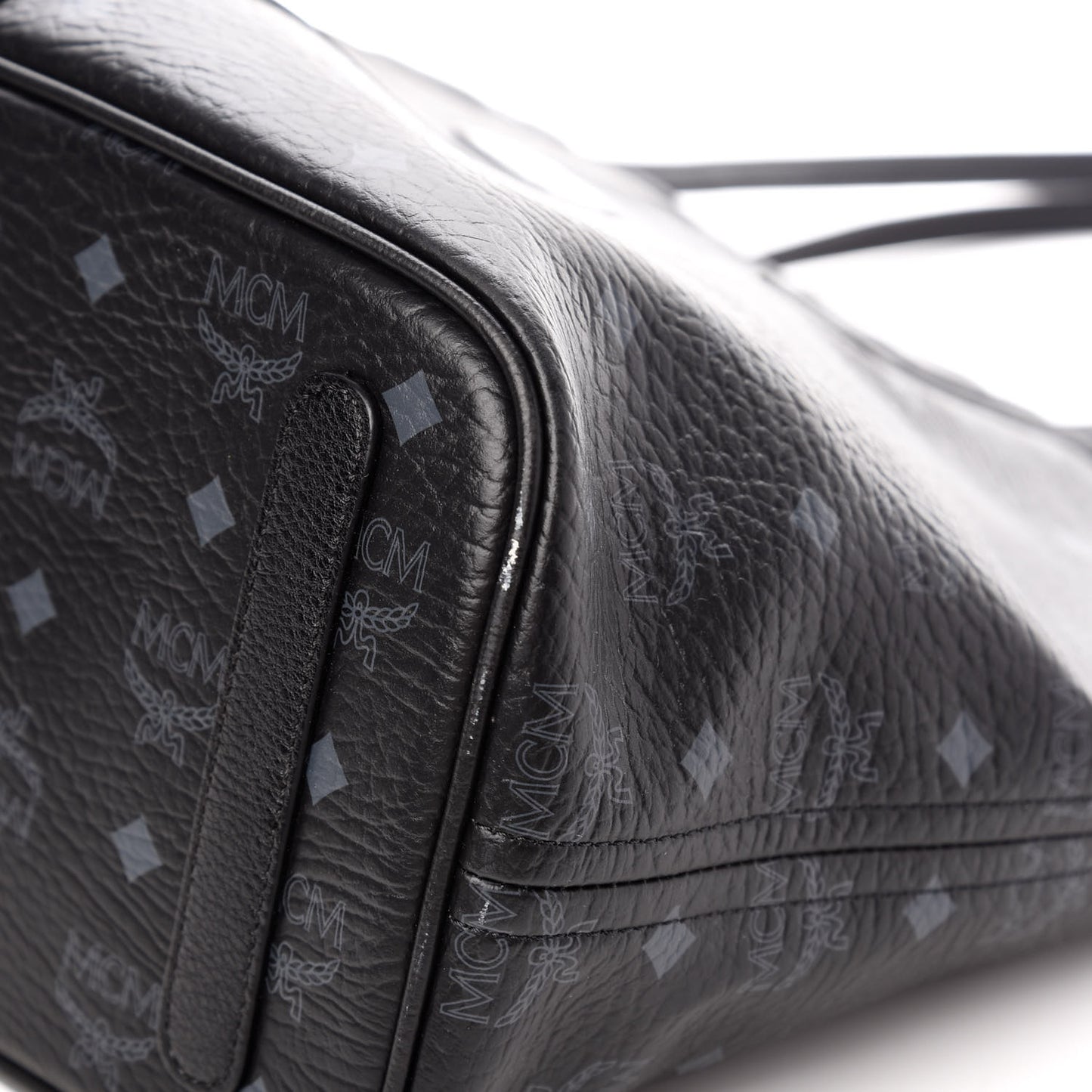 Visetos Medium Liz Reversible Shopper Tote Black