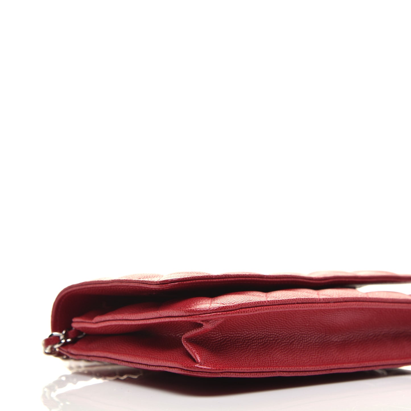 Caviar Quilted Wallet On Chain WOC Red