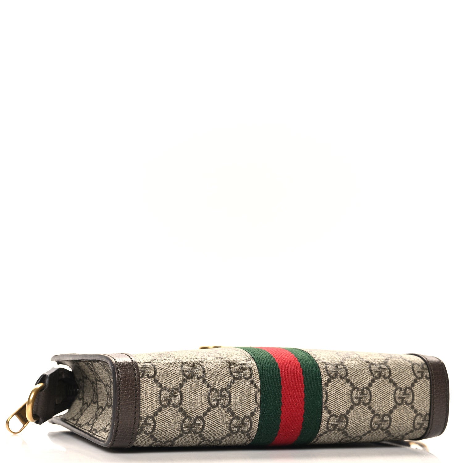 Gucci GG Supreme Monogram Web Small Ophidia Shoulder Bag Brown 4 of 12