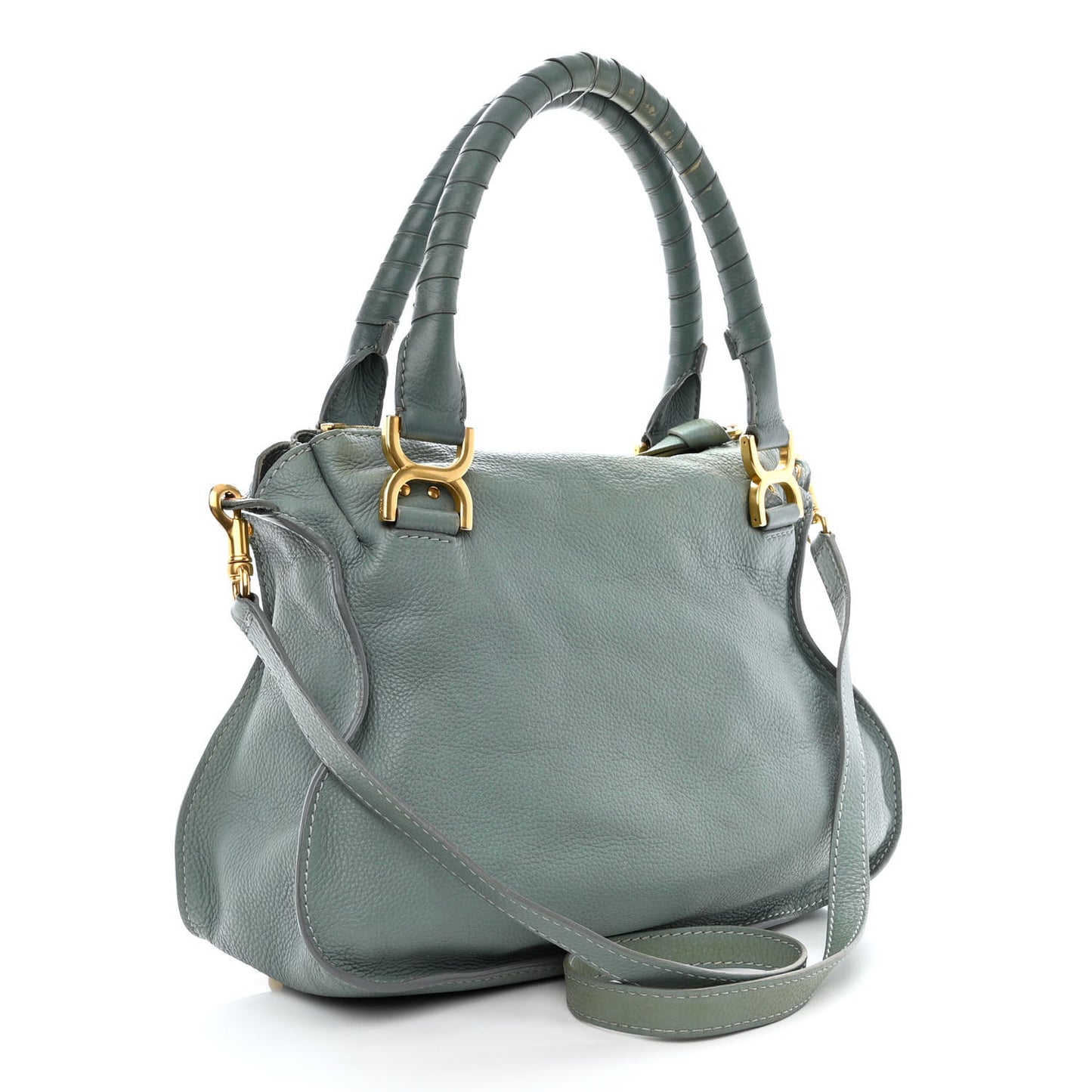 Calfskin Medium Marcie Satchel Fresh Mint