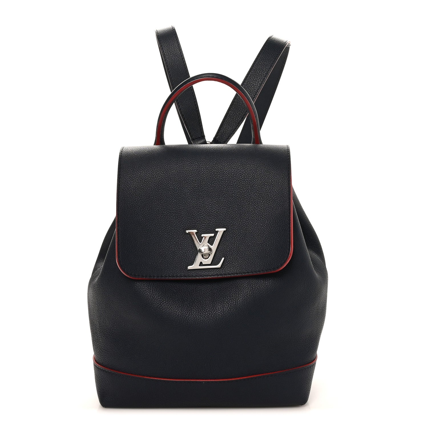 e louis vuitton lockme backpack Louis Vuitton Soft Calfskin Lockme Backpack Marine Rouge