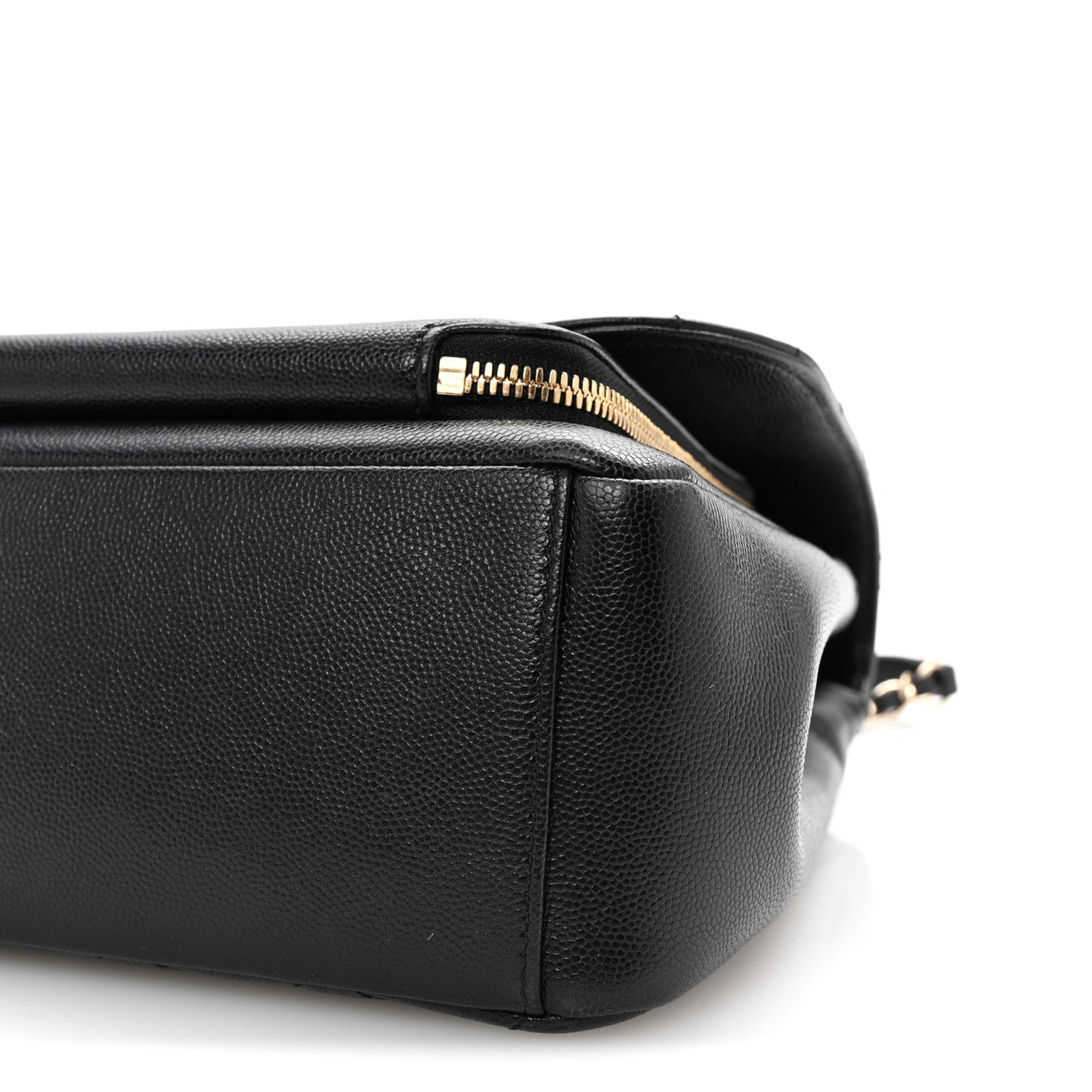 Caviar Quilted Large Business Affinity Flap Black
