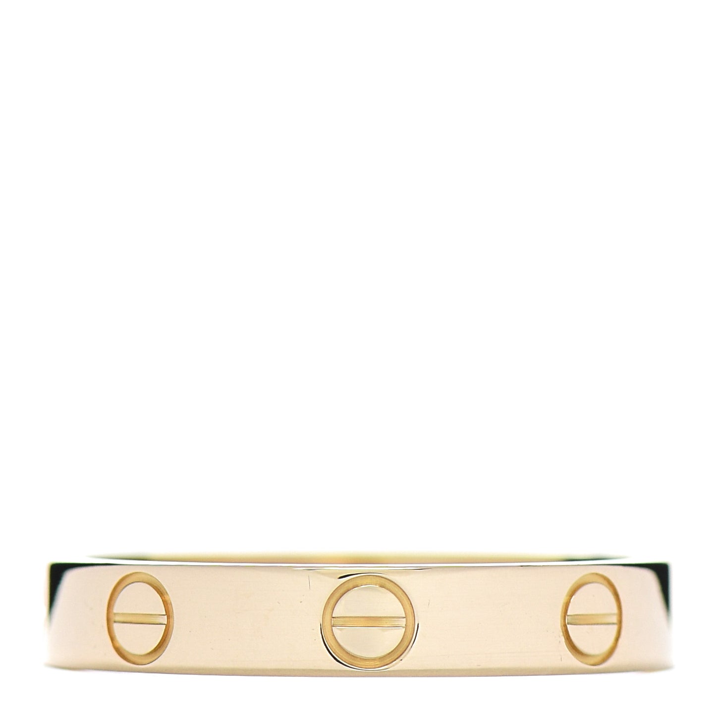 18K Yellow Gold 3.5mm LOVE Wedding Band Ring 56 7.5