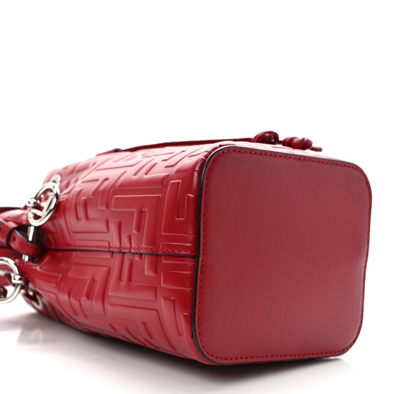 Fendi Vitello Liberty F is Fendi FF 1974 Embossed Mini Mon Tresor Bucket Bag Fragola 7 of 10