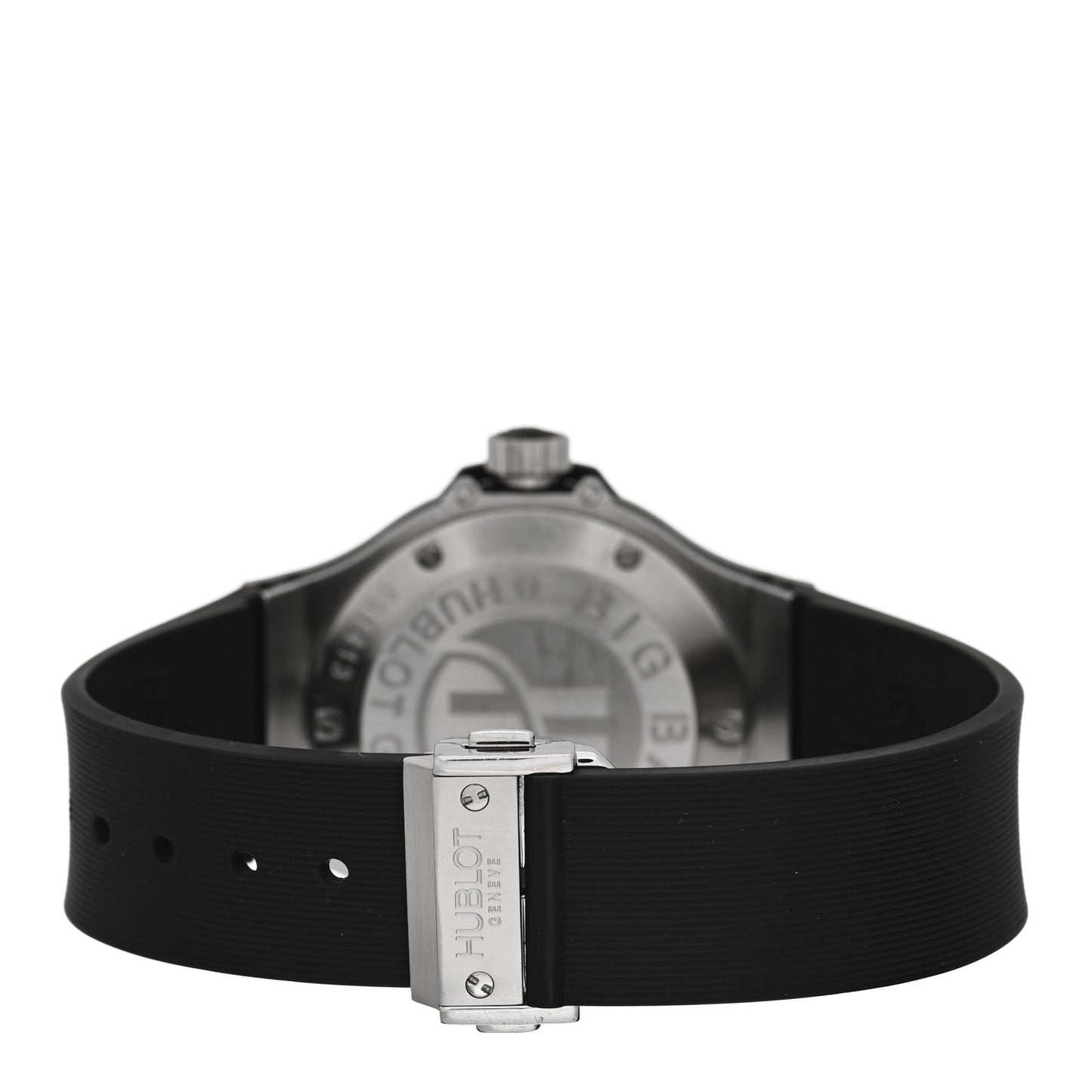 Stainless Steel Rubber Diamond Pave Bezel 38mm Big Bang Quartz Watch Black 361.SX.1270.RX.1104