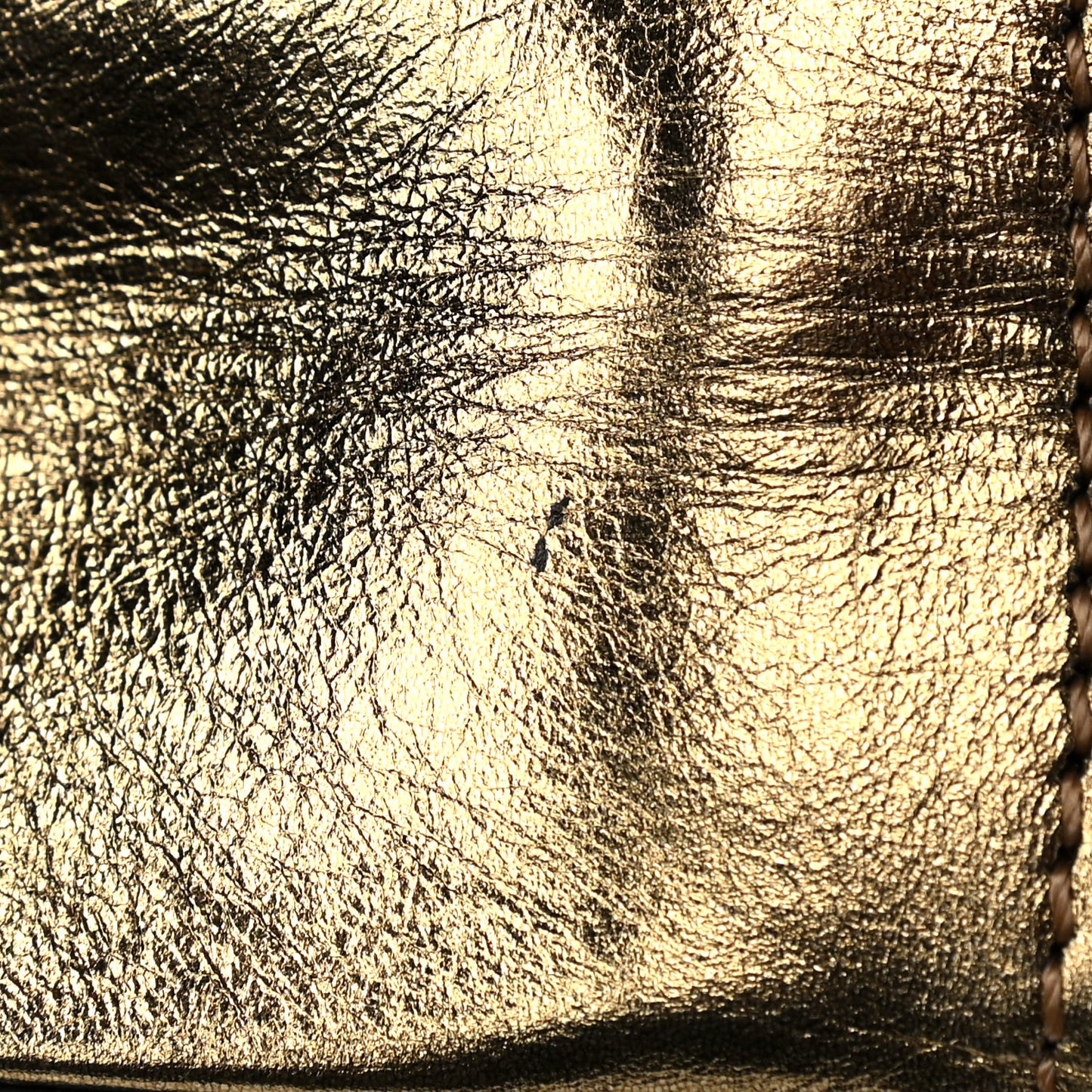 Metallic Vitello Palazzo Medusa Evening Clutch Bag Gold