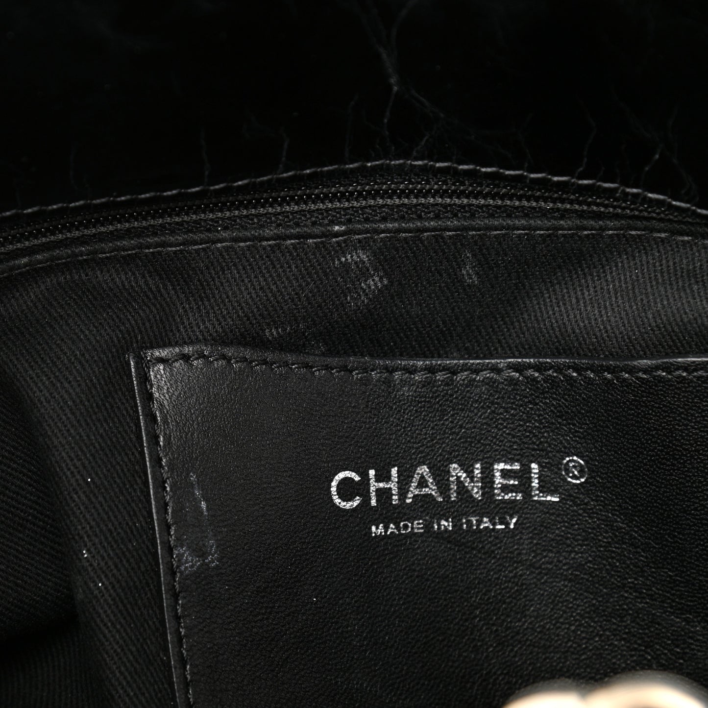 Patent Quilted Medium Just Mademoiselle Bowling Bag Black