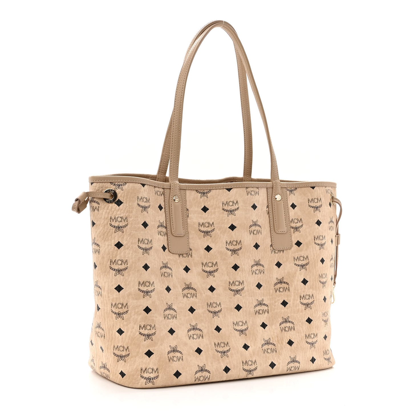 Visetos Medium Liz Reversible Shopper Tote Beige