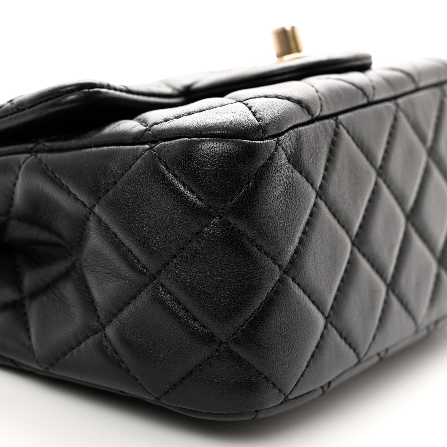 Chanel Lambskin Quilted Mini Pearl Crush Flap Black 9 of 10