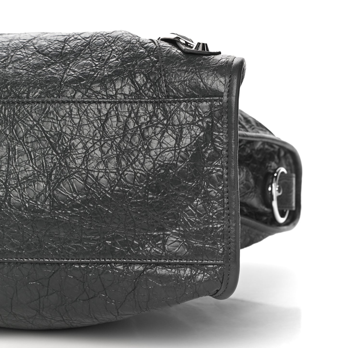 Agneau Classic Silver Hardware City Gris Fossile