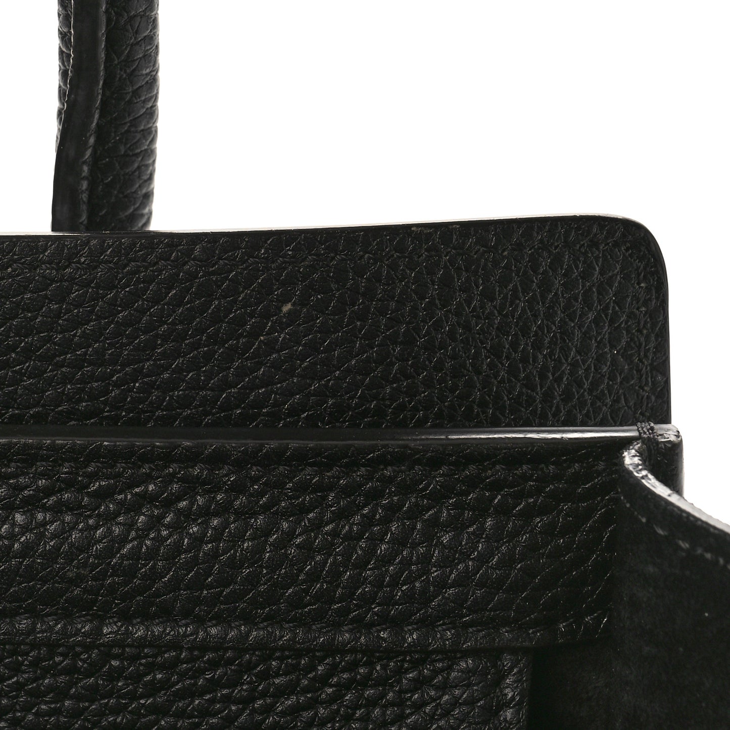 Drummed Calfskin Micro Luggage Black