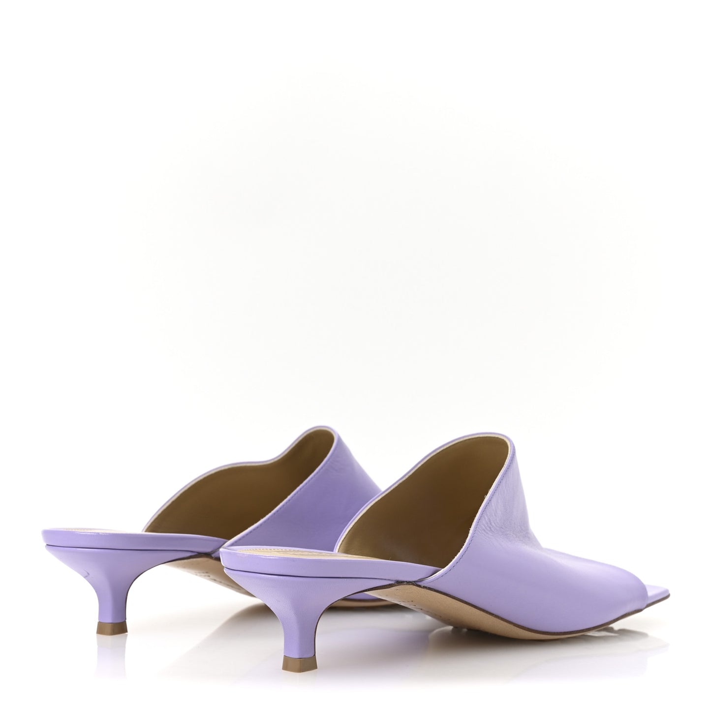 Lambskin Stretch Mule 40mm Sandals 41.5 Lavender