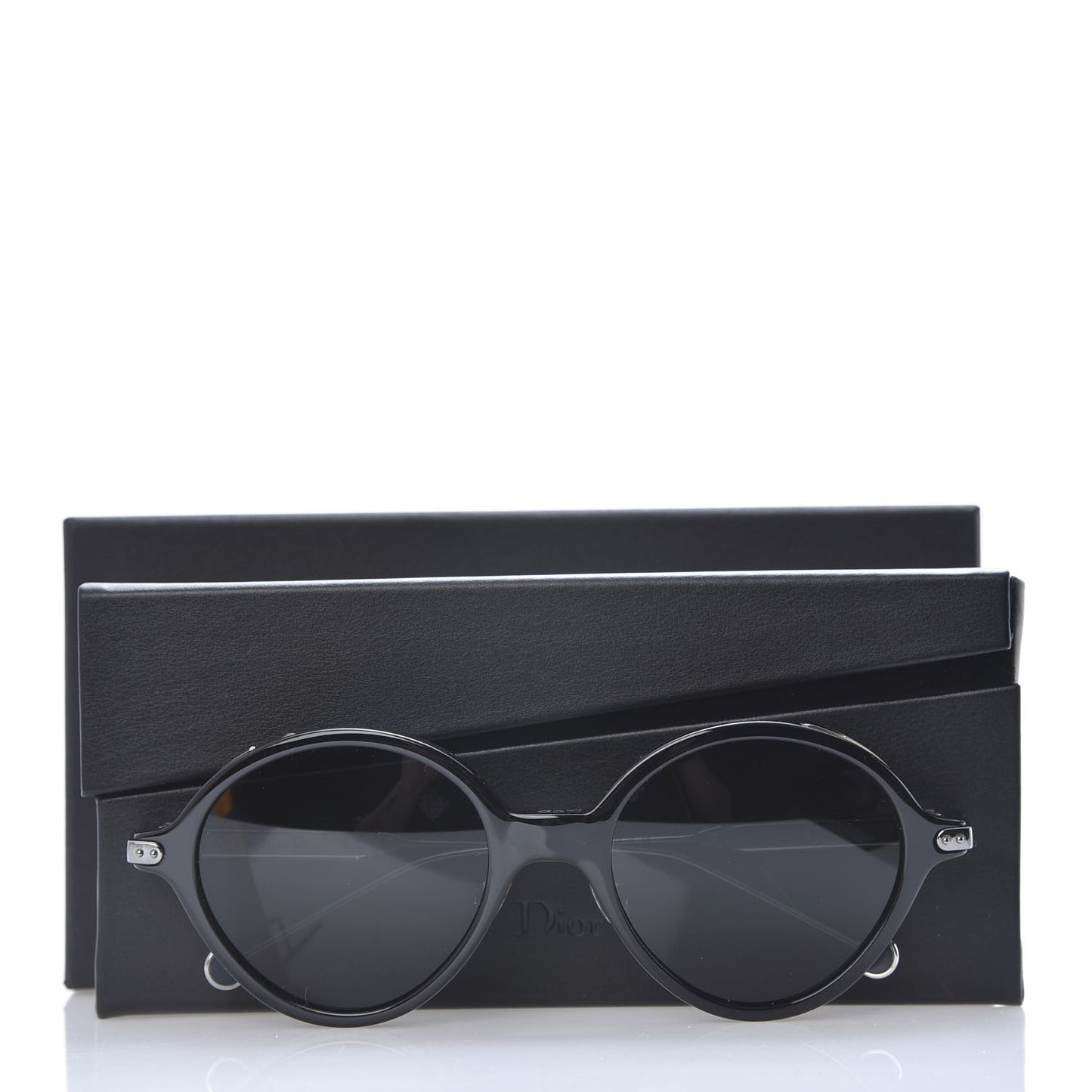 Acetate Umbrage Round Sunglasses Tortoise Black