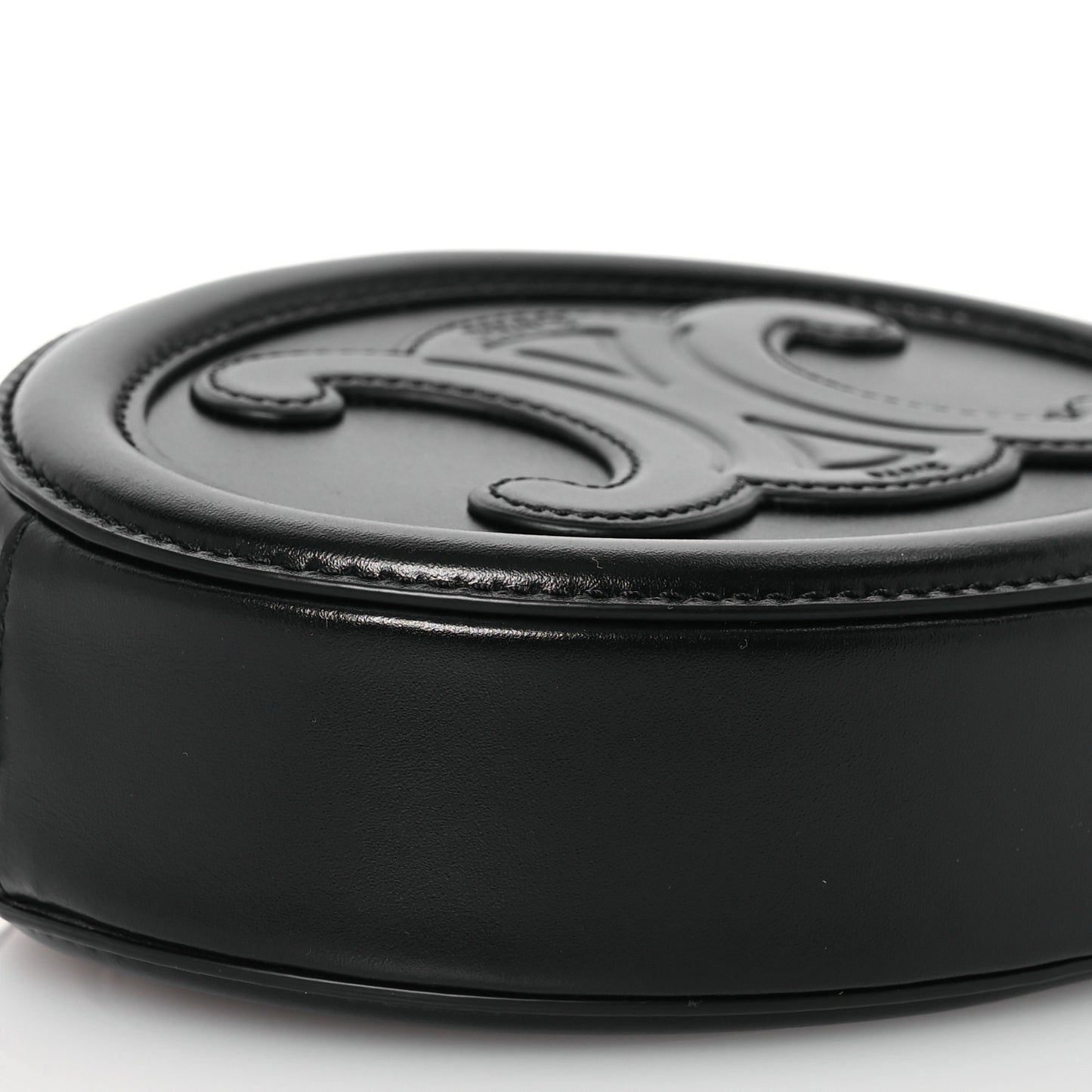 Smooth Calfskin Cuir Triomphe Oval Bag Black