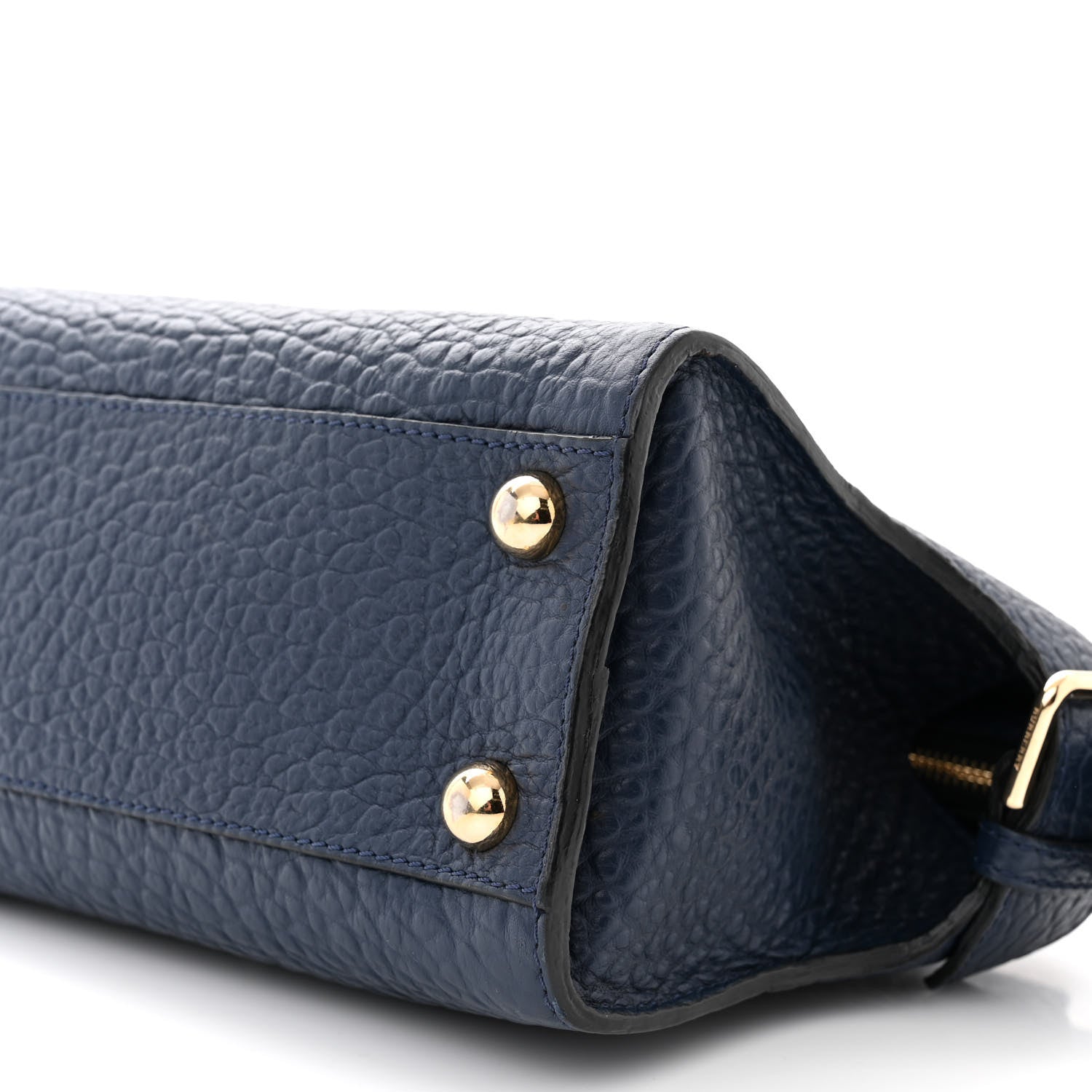 Burberry Signature Grain Small Clifton Bag Navy Blue 9 of 10