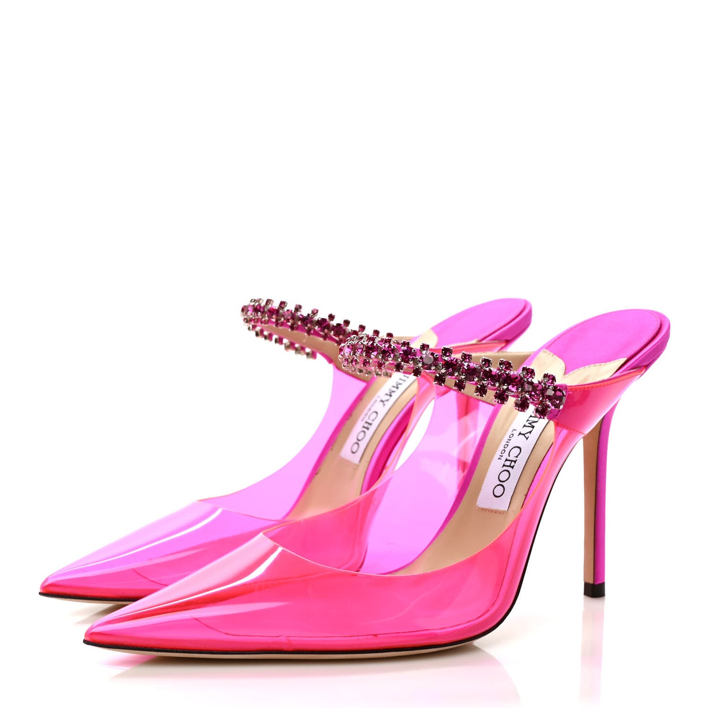 Plexi Crystal Bing 100 Pumps 41 Hot Pink
