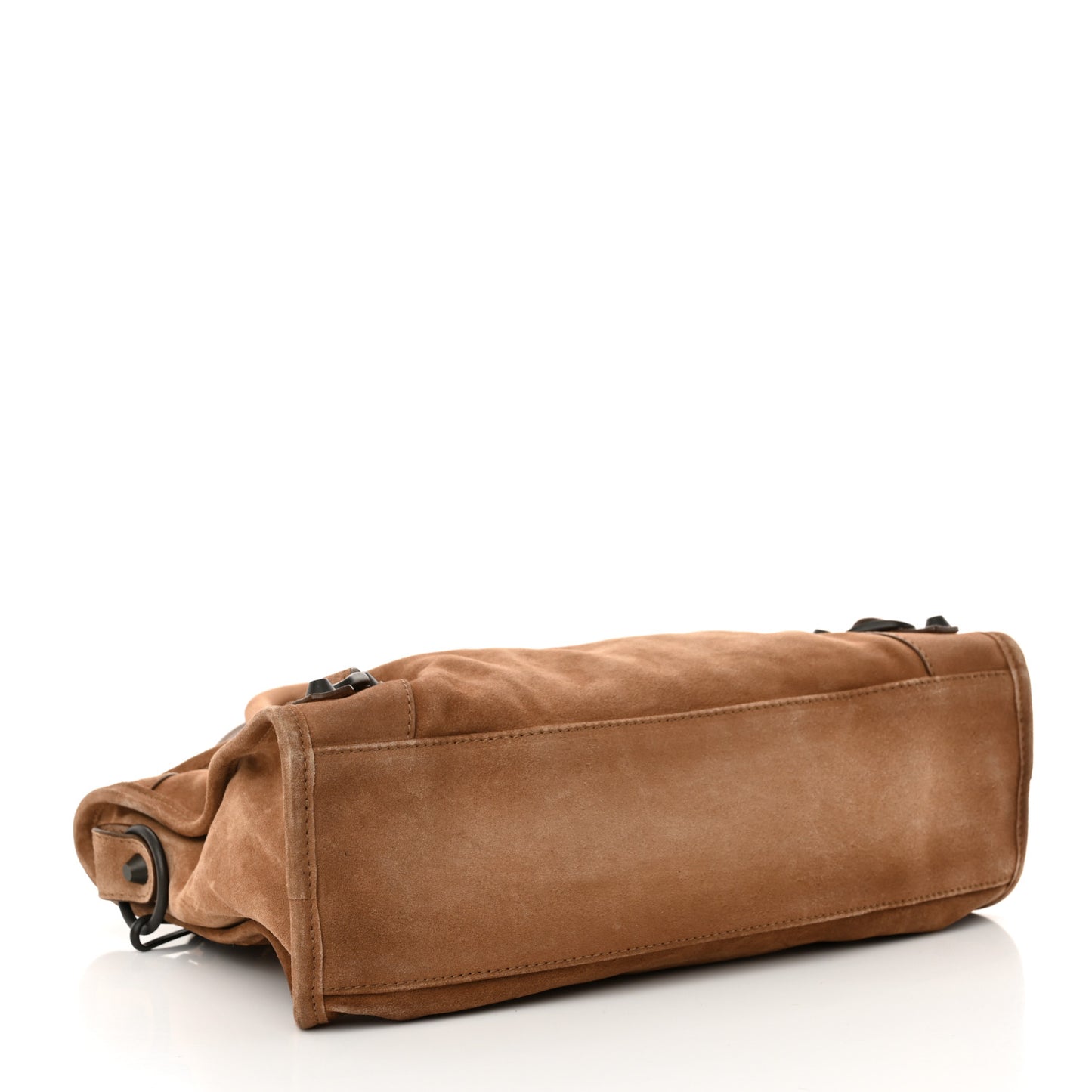 Suede Calfskin Classic Hardware Small Le City Camel