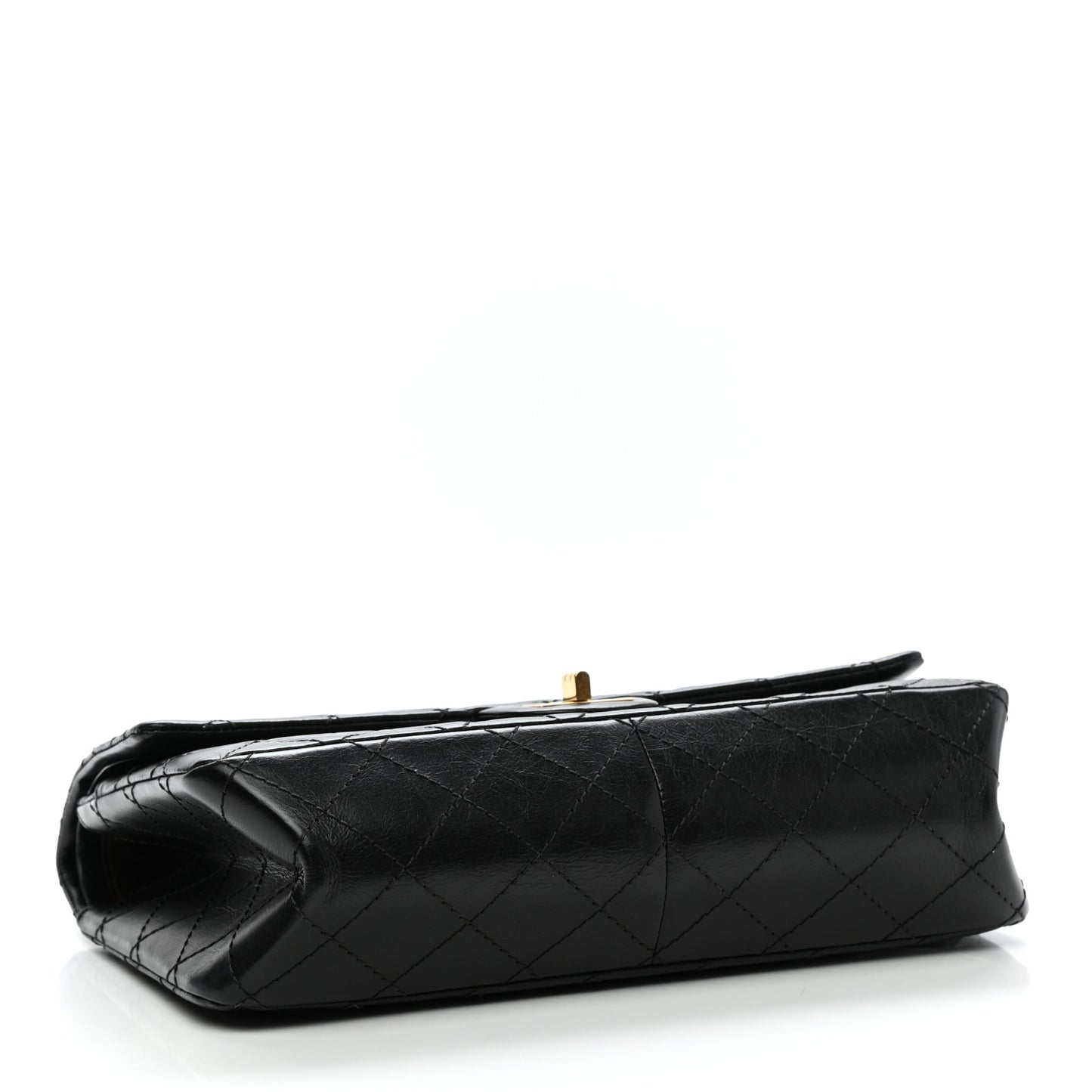 Aged Calfskin Quilted 2.55 Reissue 226 Flap Black