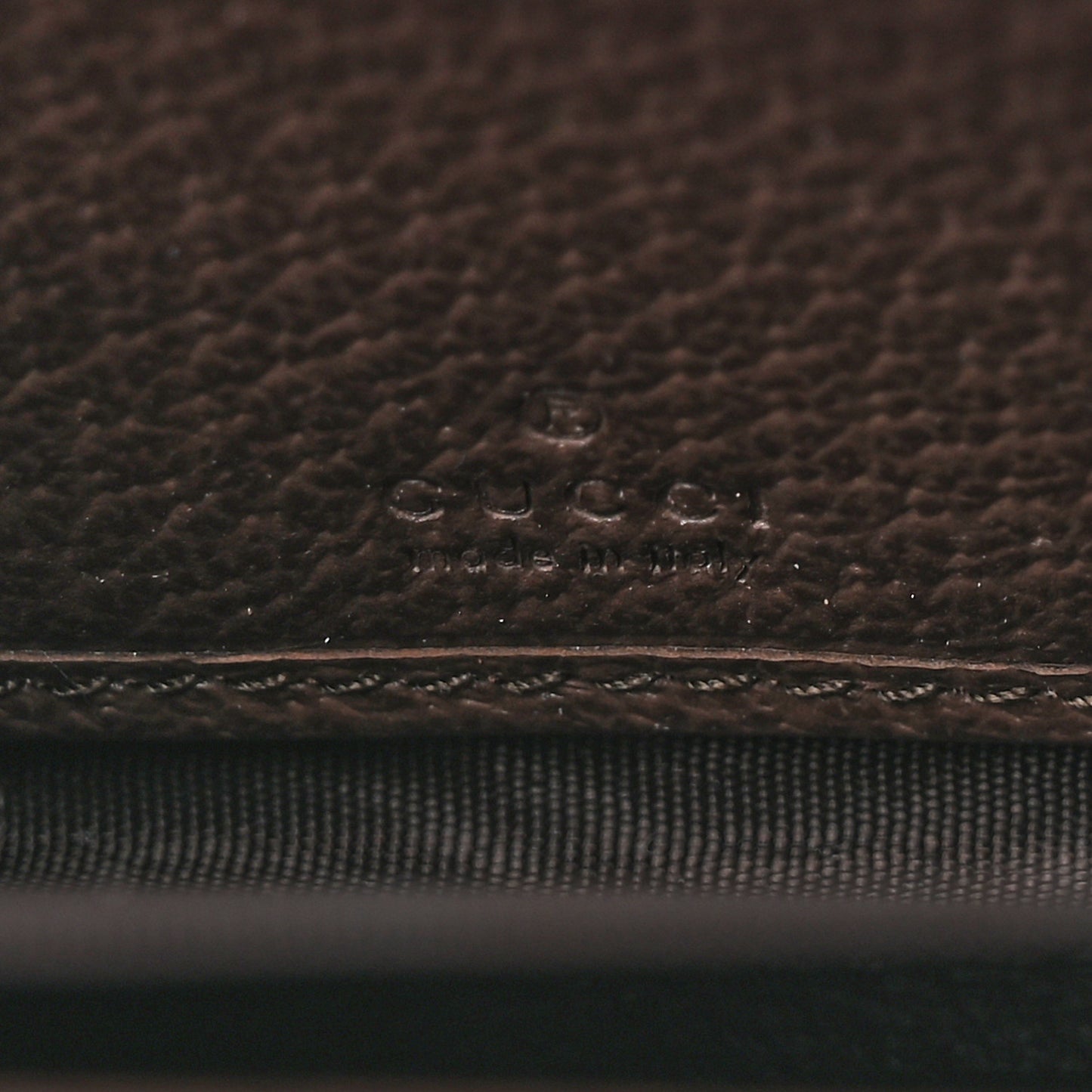 GG Supreme Monogram Web Ophidia Zip Around Wallet Brown