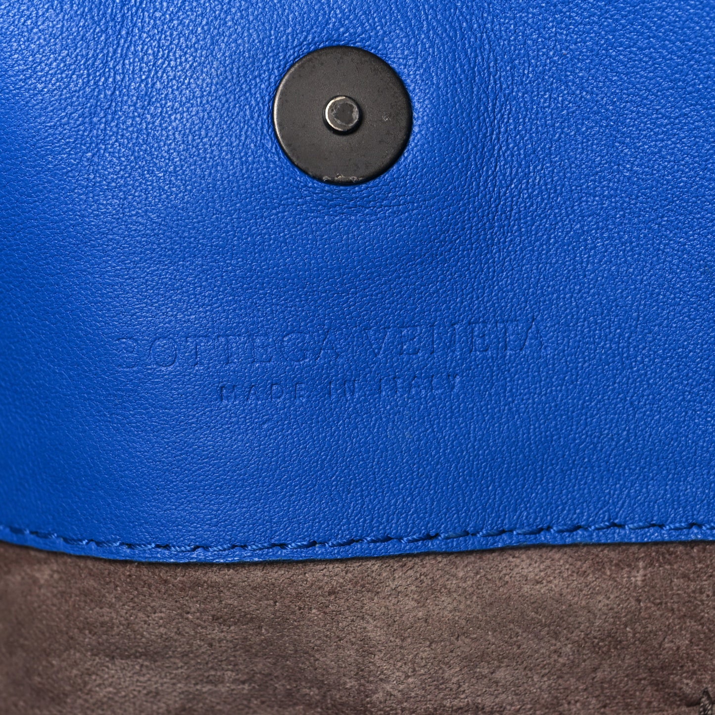 Nappa Intrecciato Large Classic Chain Strap Tote Signal Blue