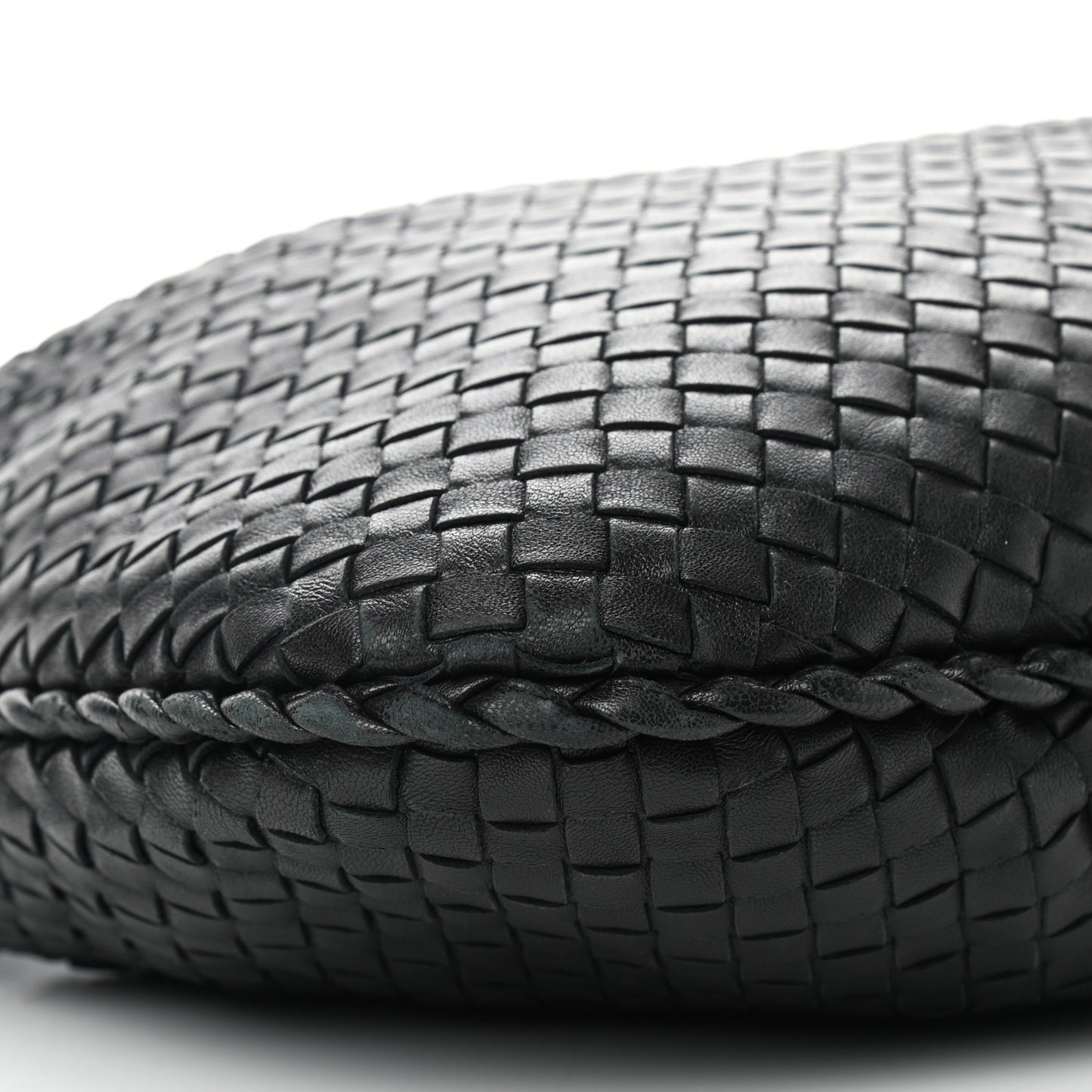 Nappa Intrecciato Large Veneta Hobo Black