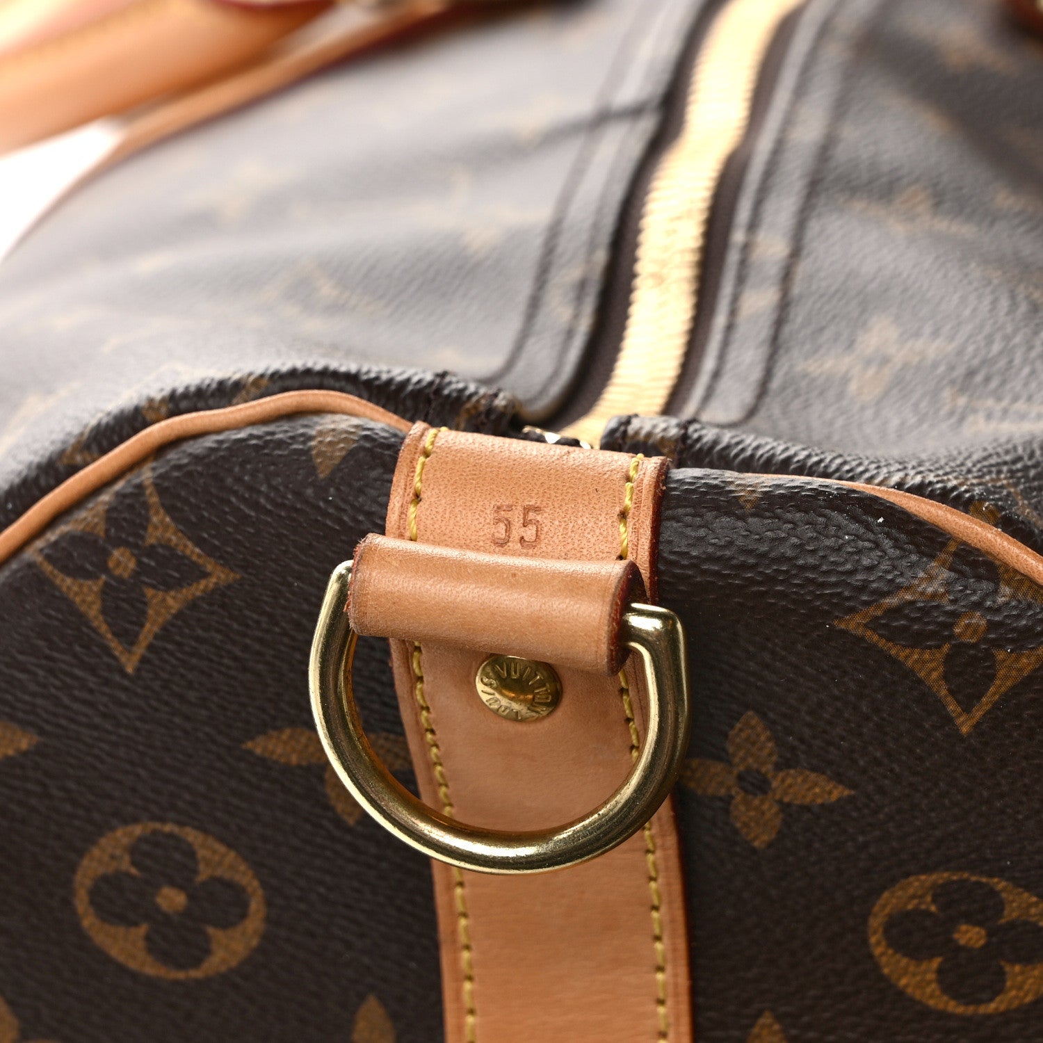 Louis Vuitton Monogram Keepall Bandouliere 55 6 of 17