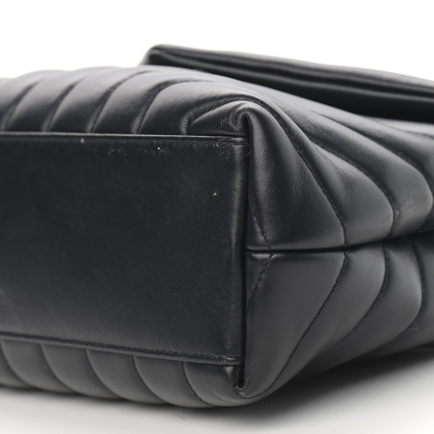 Saint Laurent Calfskin Y Quilted Monogram Small Loulou Chain Satchel Black 11 of 15
