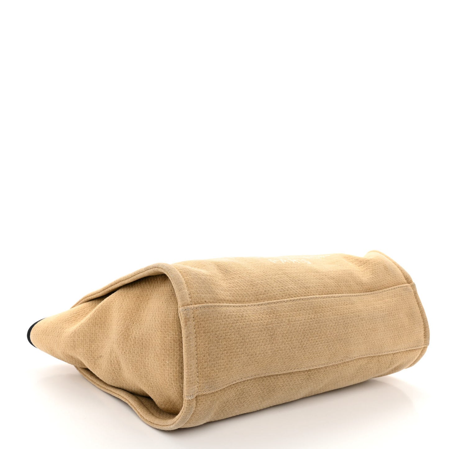 Canvas Small Deauville Tote Beige Black