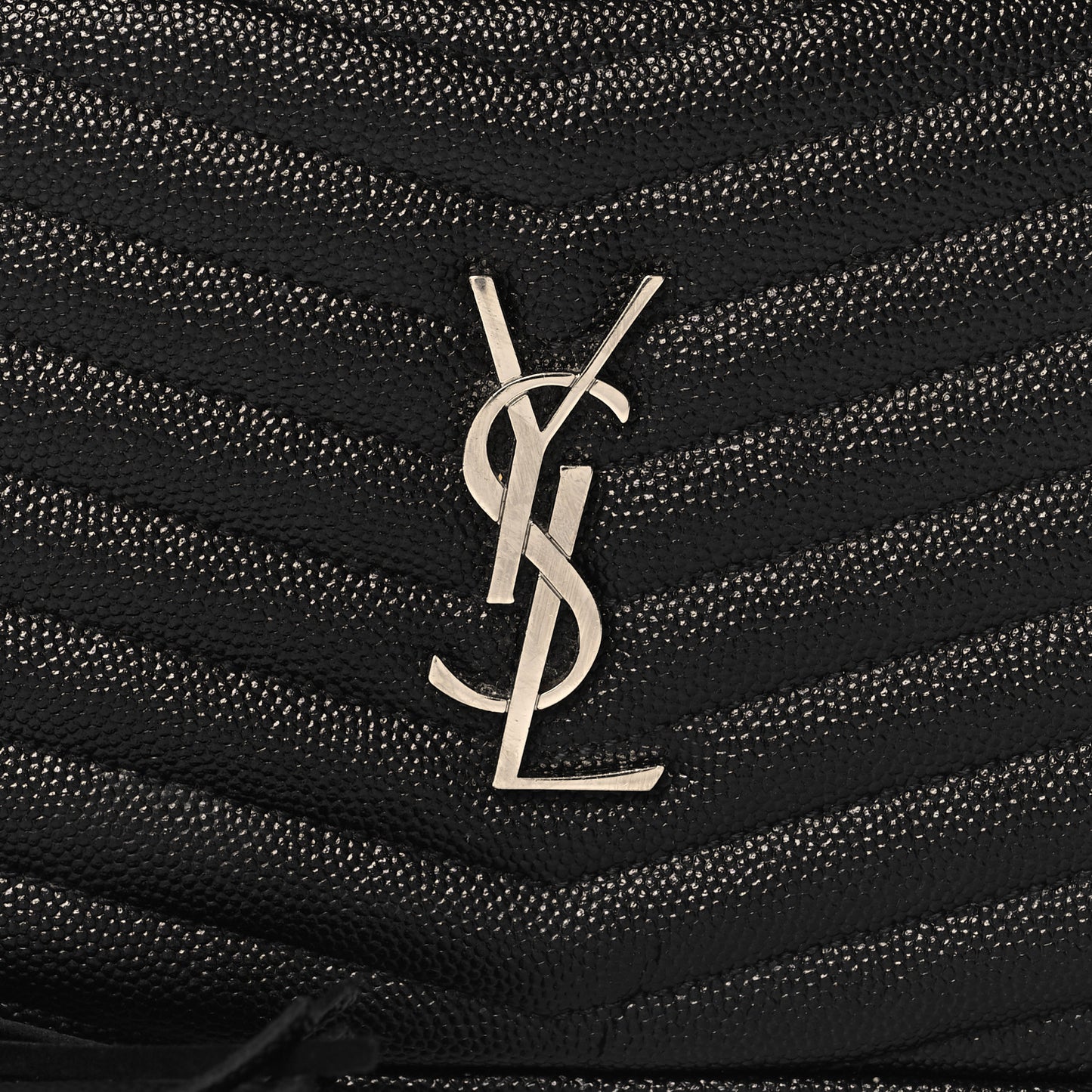 Grain De Poudre Matelasse Monogram Mini Lou Camera Bag Black
