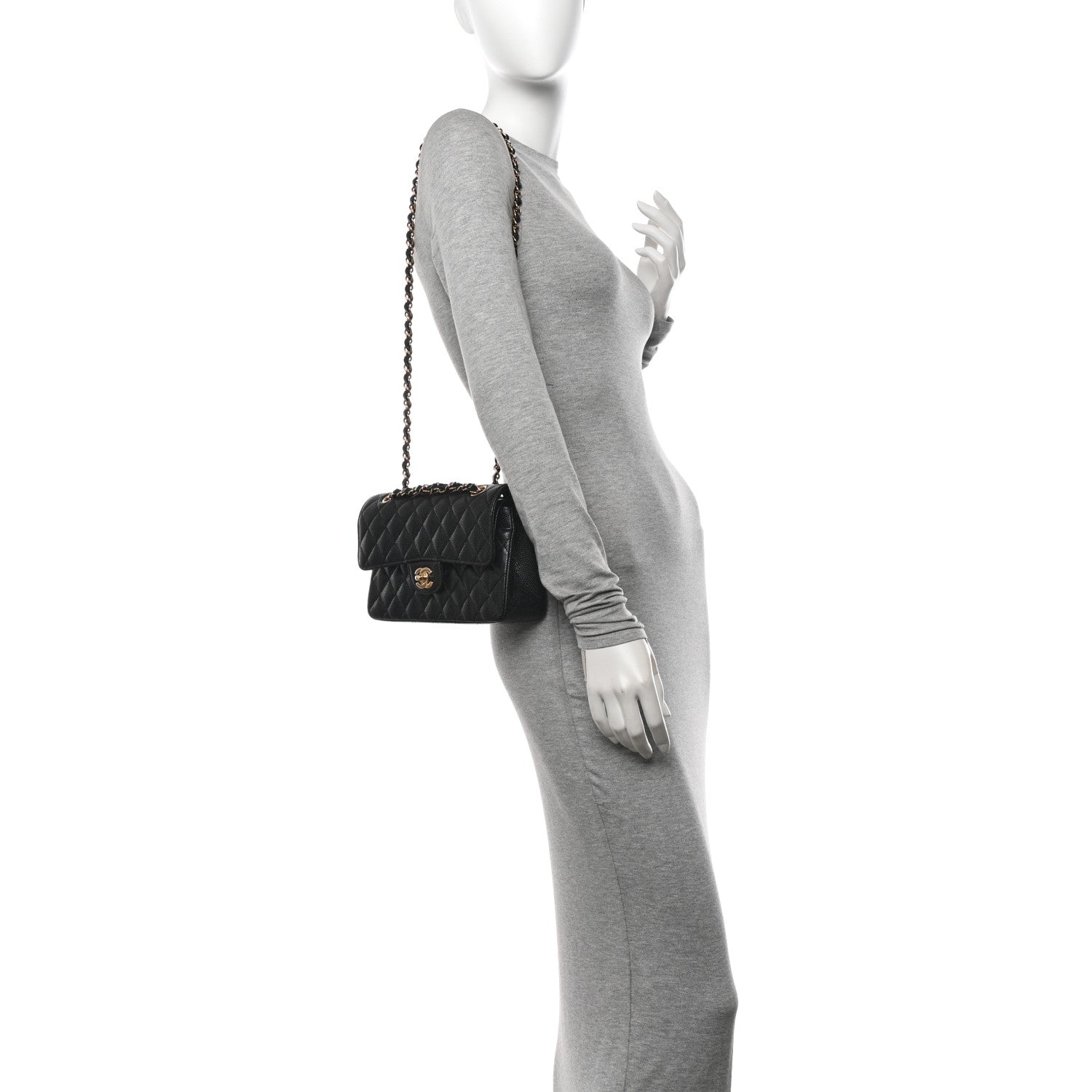 Chanel Caviar Quilted Small Double Flap Black 2 of 11