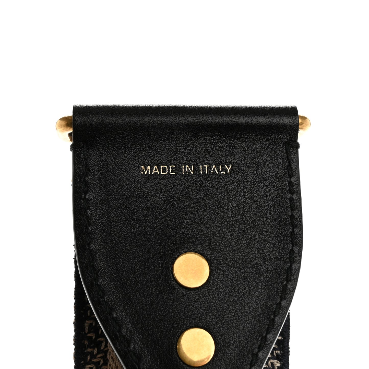 Canvas Embroidered Shoulder Strap Blue