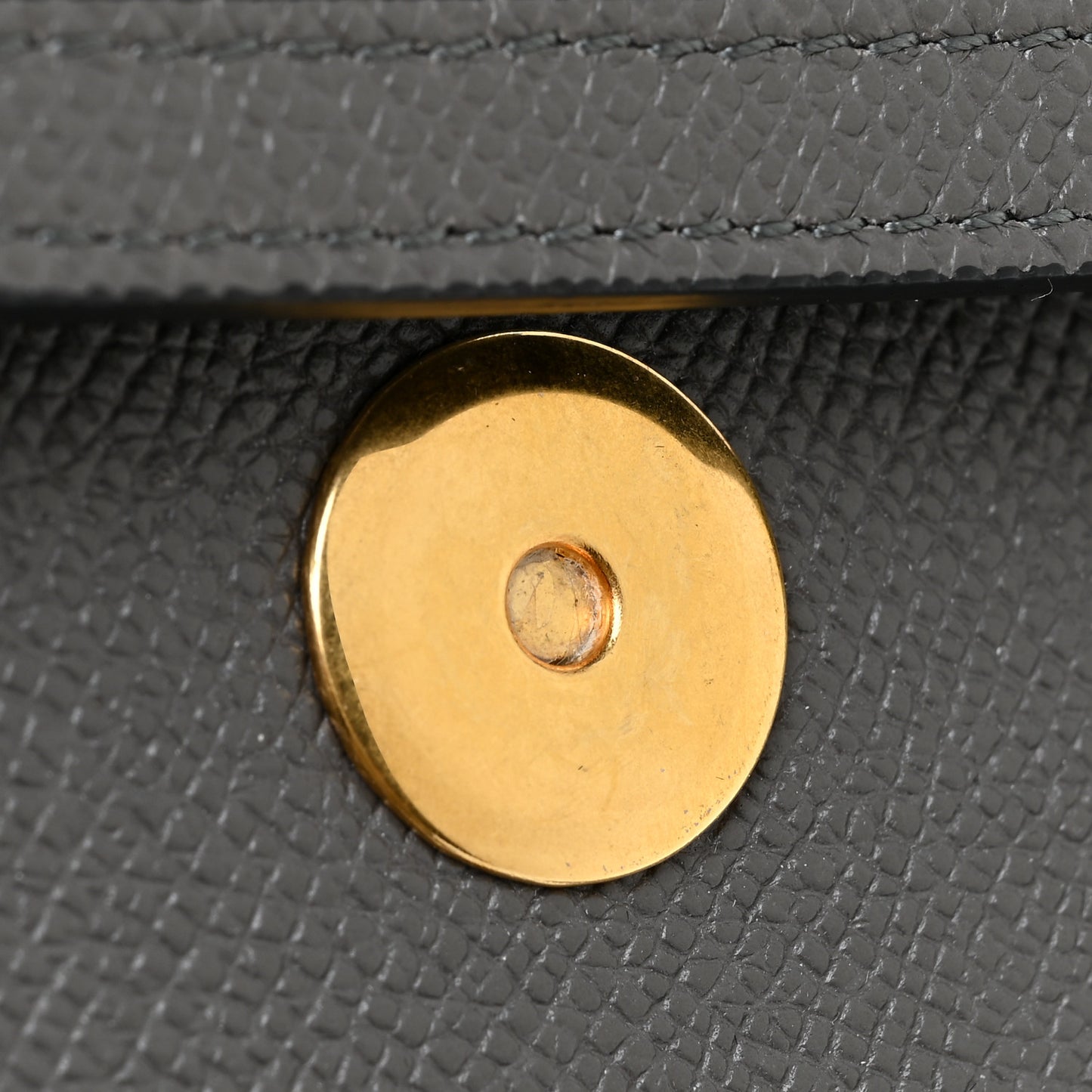 Baby Grained Calfskin Micro Belt Bag Grey
