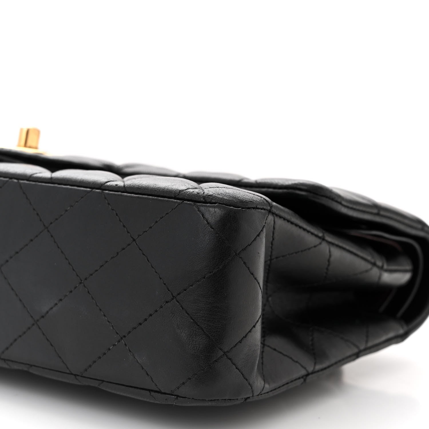 Chanel Lambskin Quilted Medium Double Flap Black 10 of 10