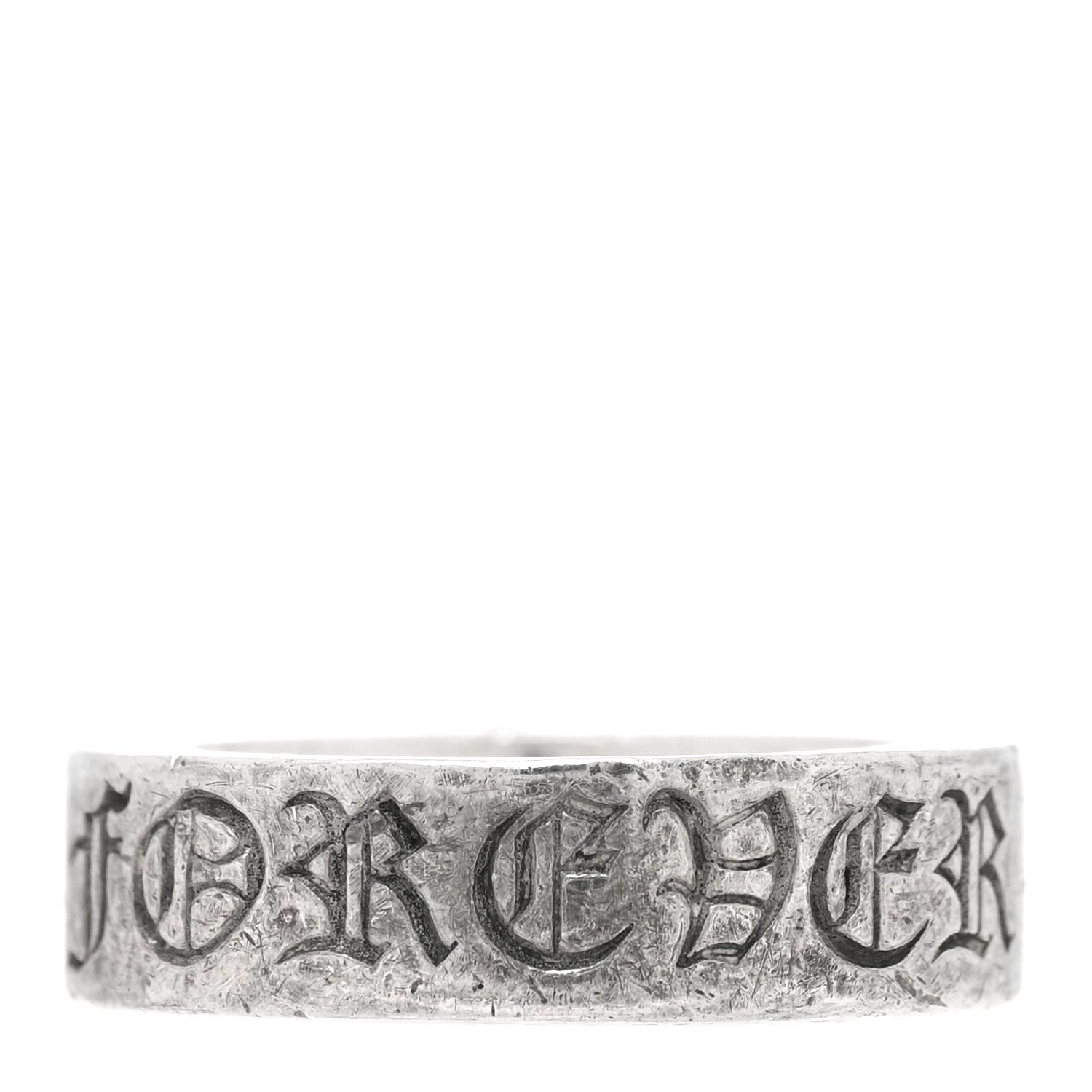 Chrome Hearts Sterling Silver Cross CH Forever Spacer Ring 49 5