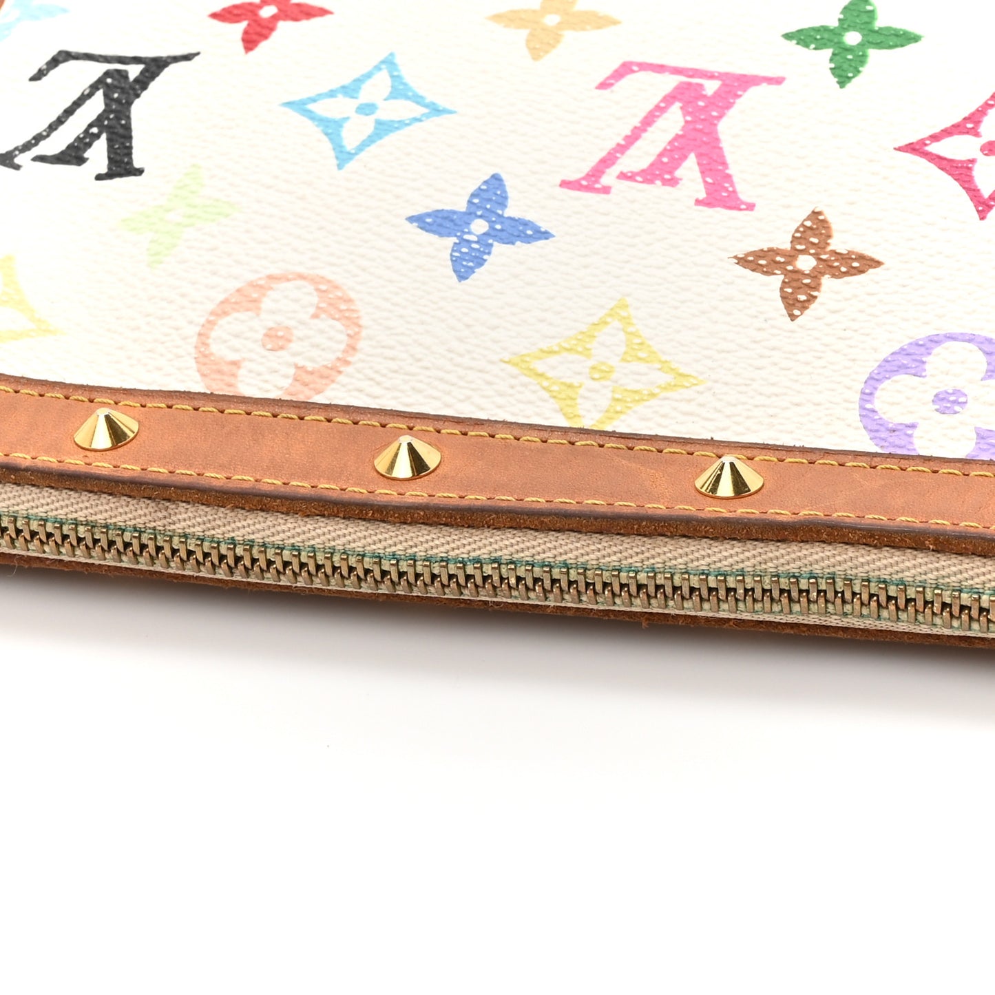 Monogram Multicolor Pochette Accessories White