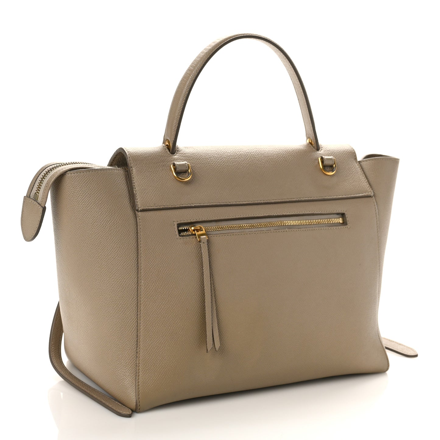 Grained Calfskin Mini Belt Bag Light Taupe