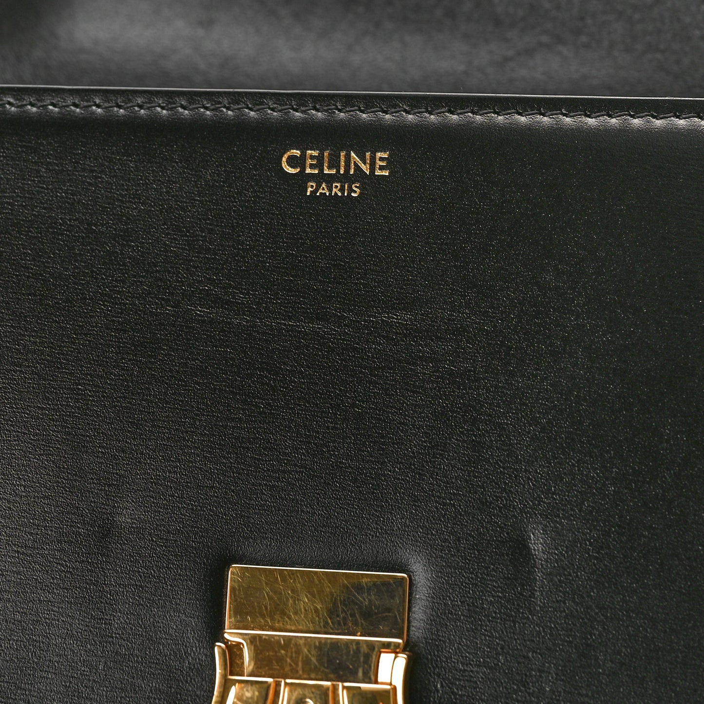 Shiny Calfskin Teen Triomphe Black