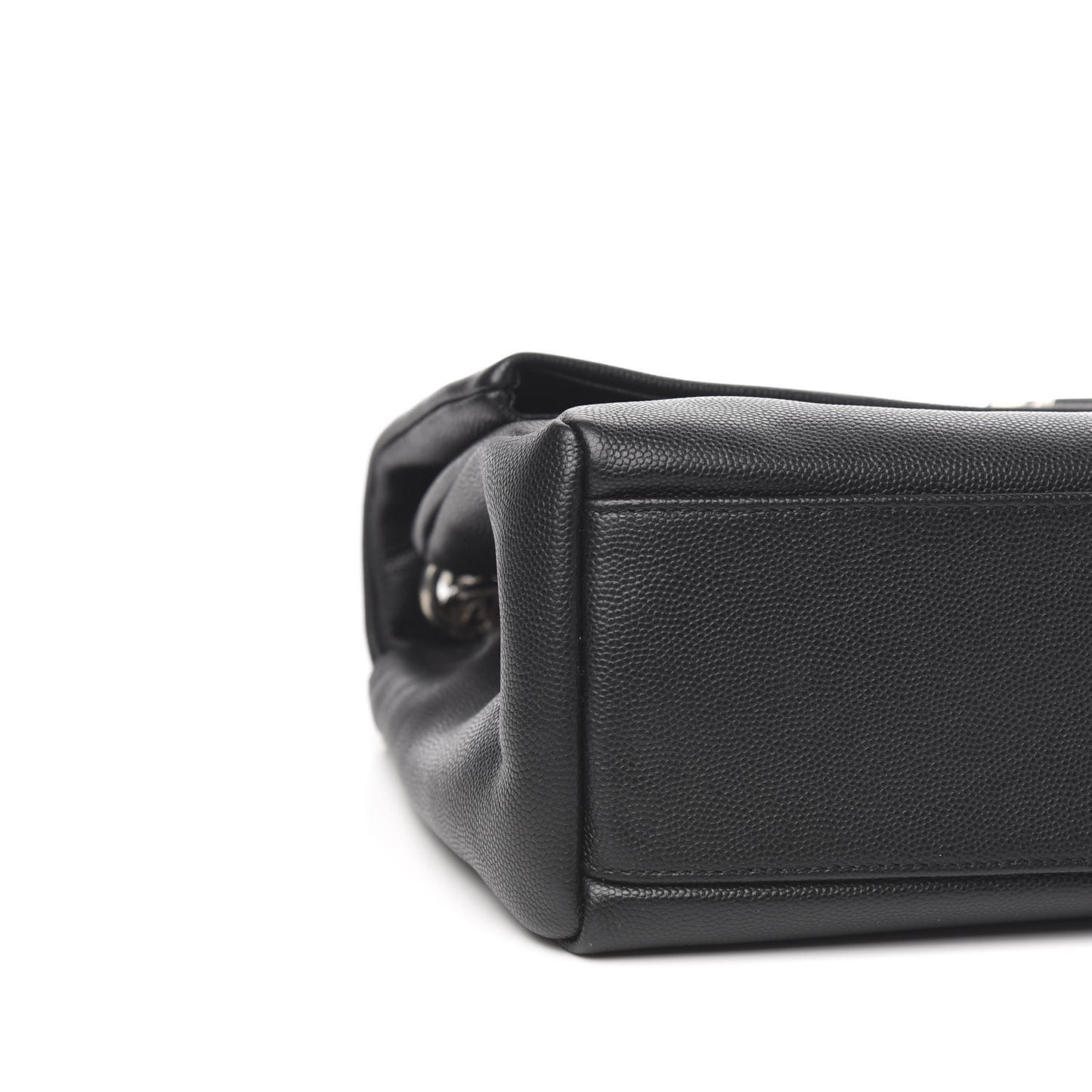Grain De Poudre Medium West Hollywood Monogram Fold-Over Black