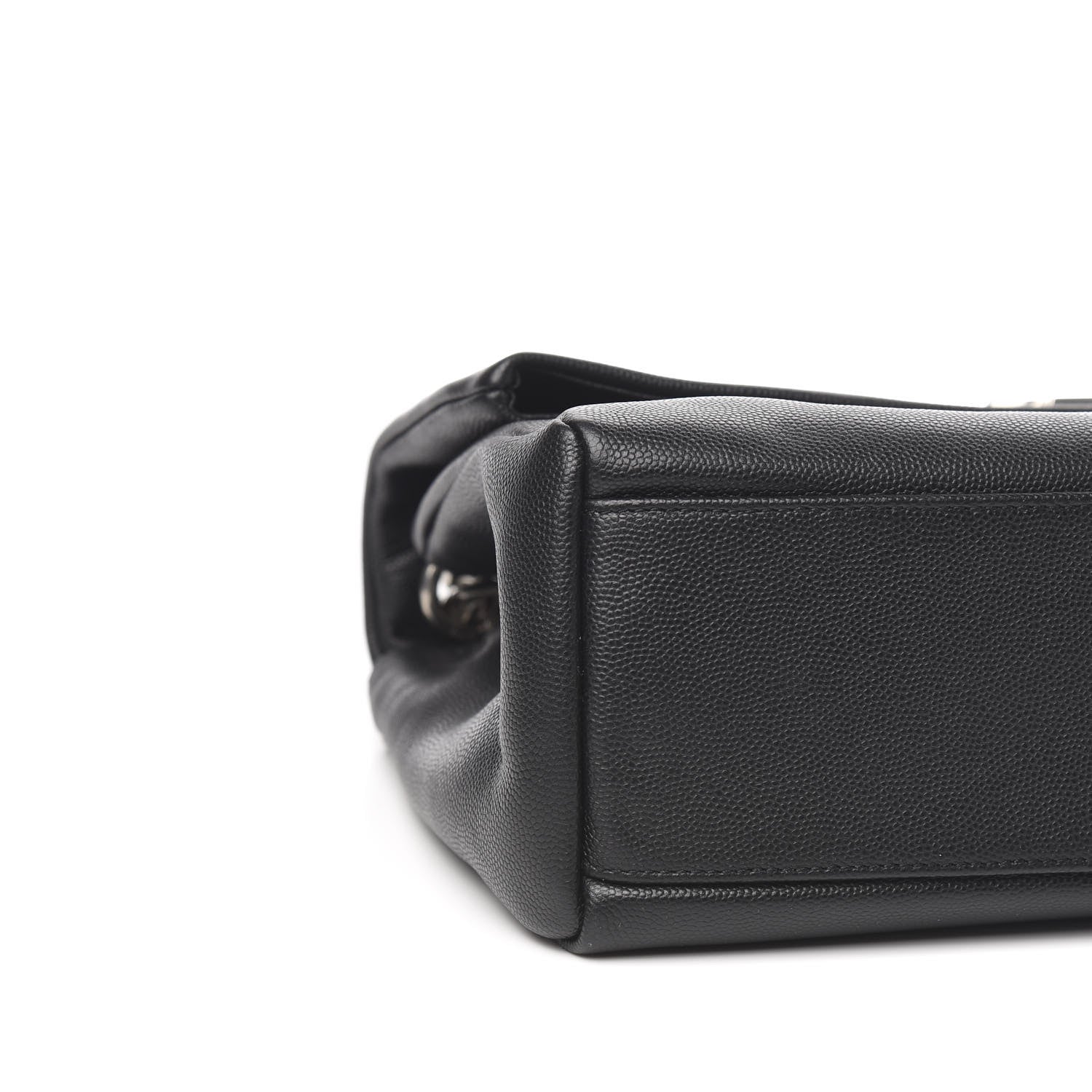 Saint Laurent Grain De Poudre Medium West Hollywood Monogram Fold-Over Black 9 of 13