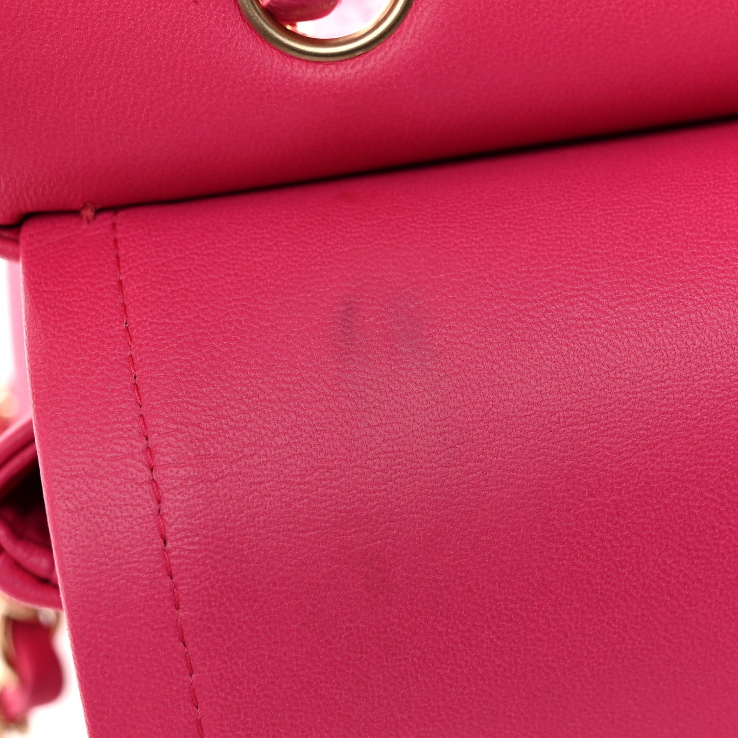 Lambskin Quilted Medium Double Flap Pink