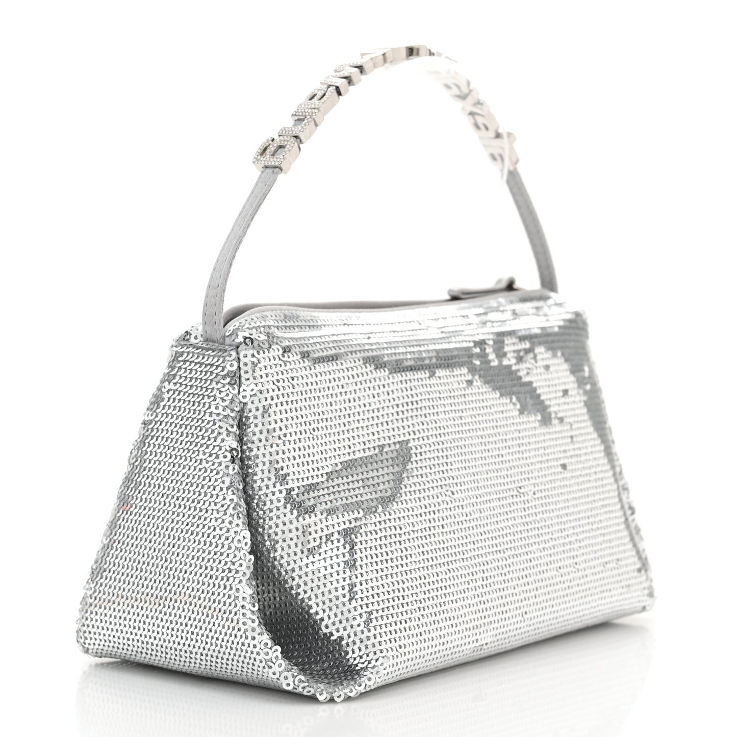 Sequin Micro Marquess Bag Silver