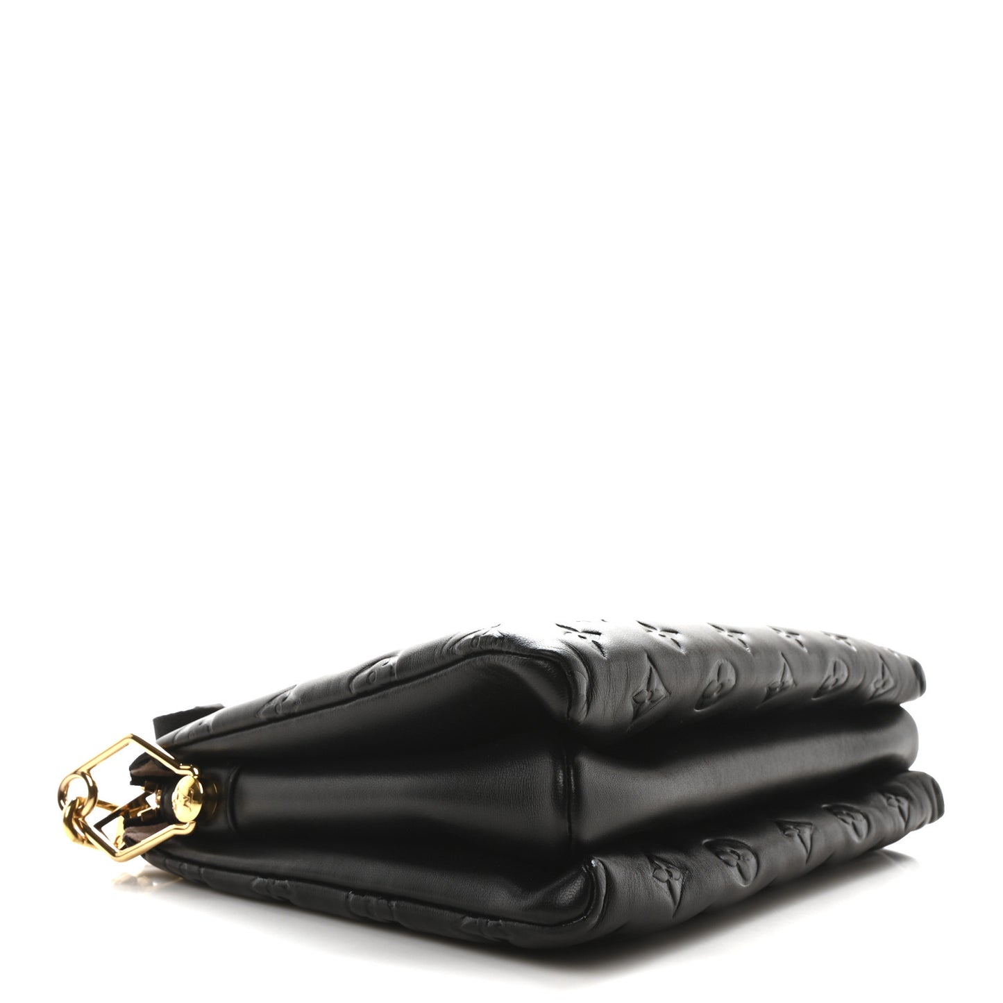 Lambskin Embossed Monogram Coussin PM Black