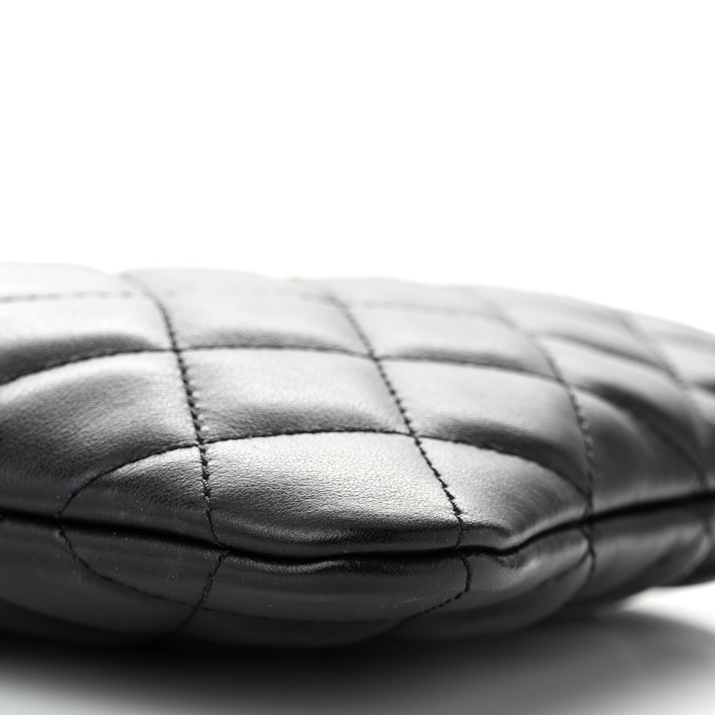 Calfskin Quilted Crossbody Bag Black