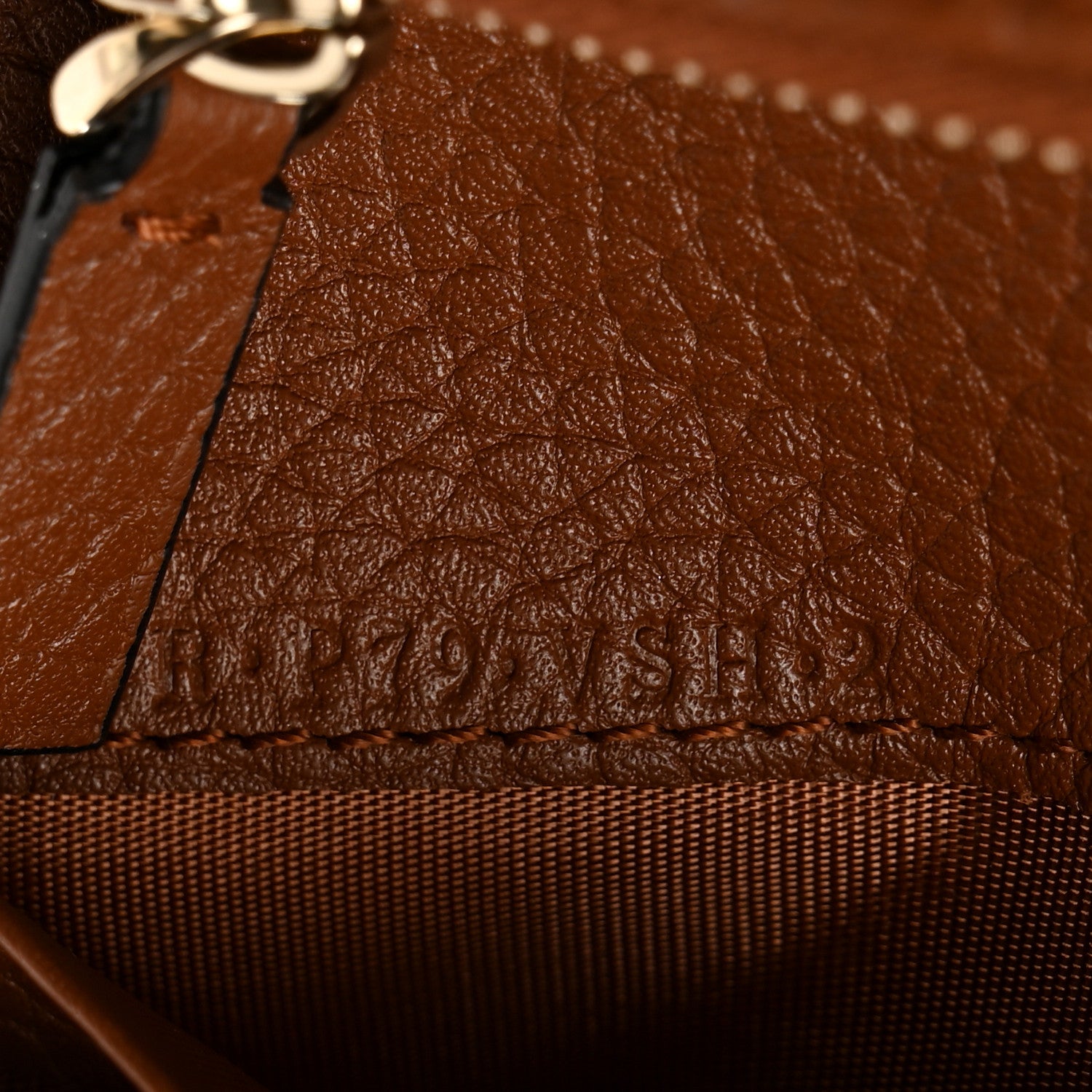 Valentino Garavani Pebbled Calfskin Rockstud Compact Zip Around Wallet Bright Cognac 8 of 8