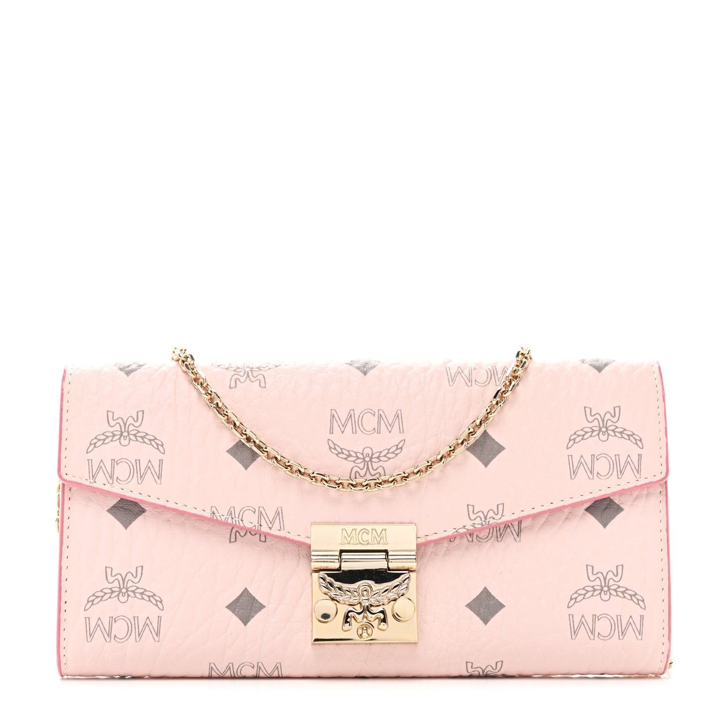 Visetos Large Patricia Wallet On Chain Soft Pink